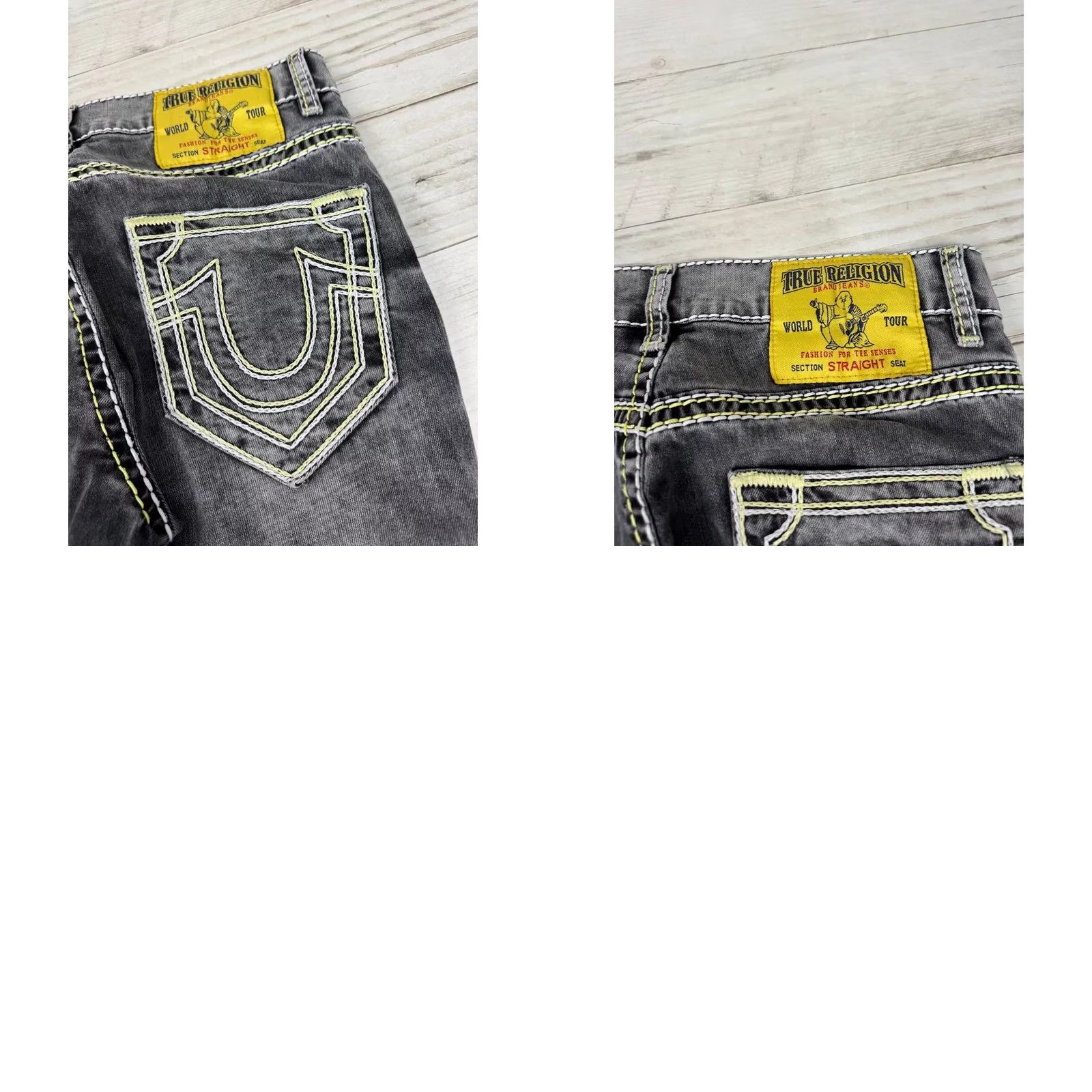 True Religion VINTAGE True Religion Jeans MEn Size 33 Gray Straight 90s Y2K Size US 33 - 11 Thumbnail