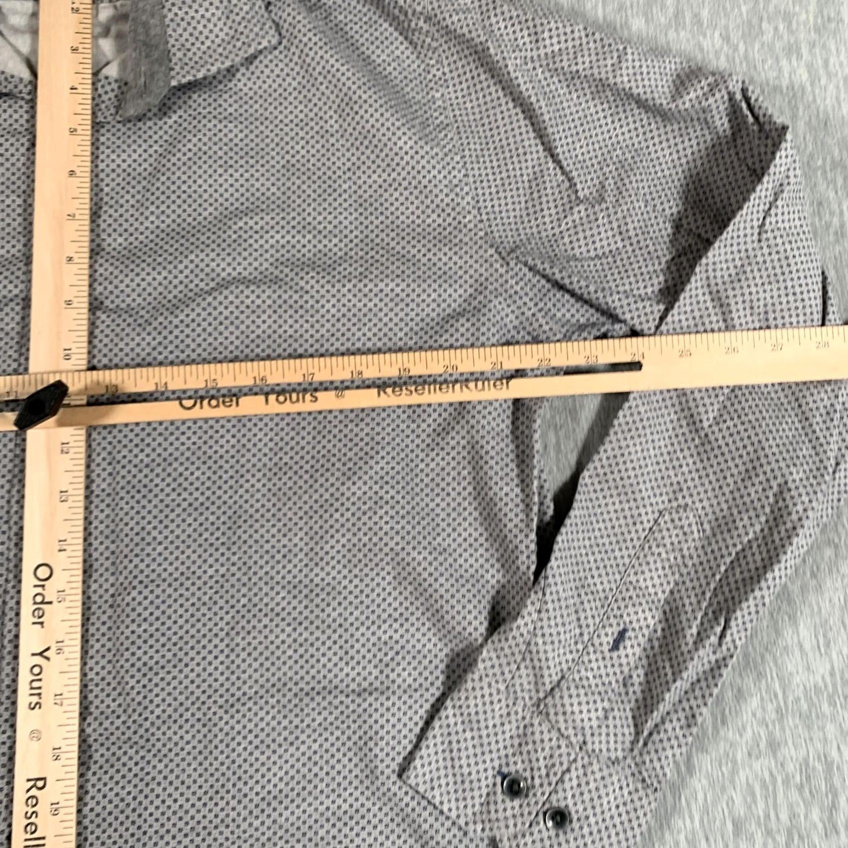 Rodd & Gunn Rodd & Gunn Shirt Mens L Gray Geometric Print Long Sleeve Button Up Casual Size US L / EU 52-54 / 3 - 7 Thumbnail