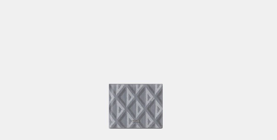 Dior o1w1db10325 2ESBC0 Size: OS / Bifold Wallet in Grey Size ONE SIZE - 1 Thumbnail