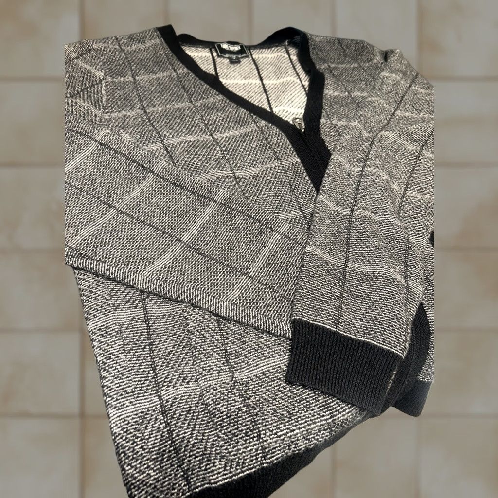 Todd Snyder Todd Snyder Sweater Men Small Gray&black Zip Up 2 Pocket Casual Knit Pullover Crew Neck Long Sleeve, Relaxed Fit, Regular Size, Gray, Pockets, Casual Size US S / EU 44-46 / 1 - 1 Thumbnail