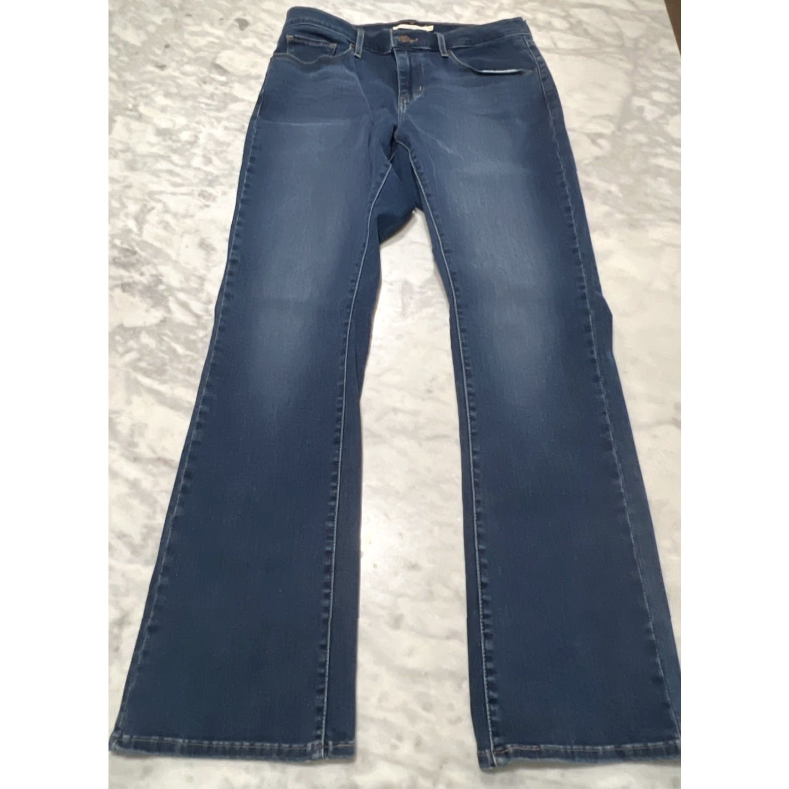 Levi's VINTAGE Levis Jeans Curvy Bootcut Womens 31 Stretch 32L Blue Faded Size 31" - 2 Thumbnail