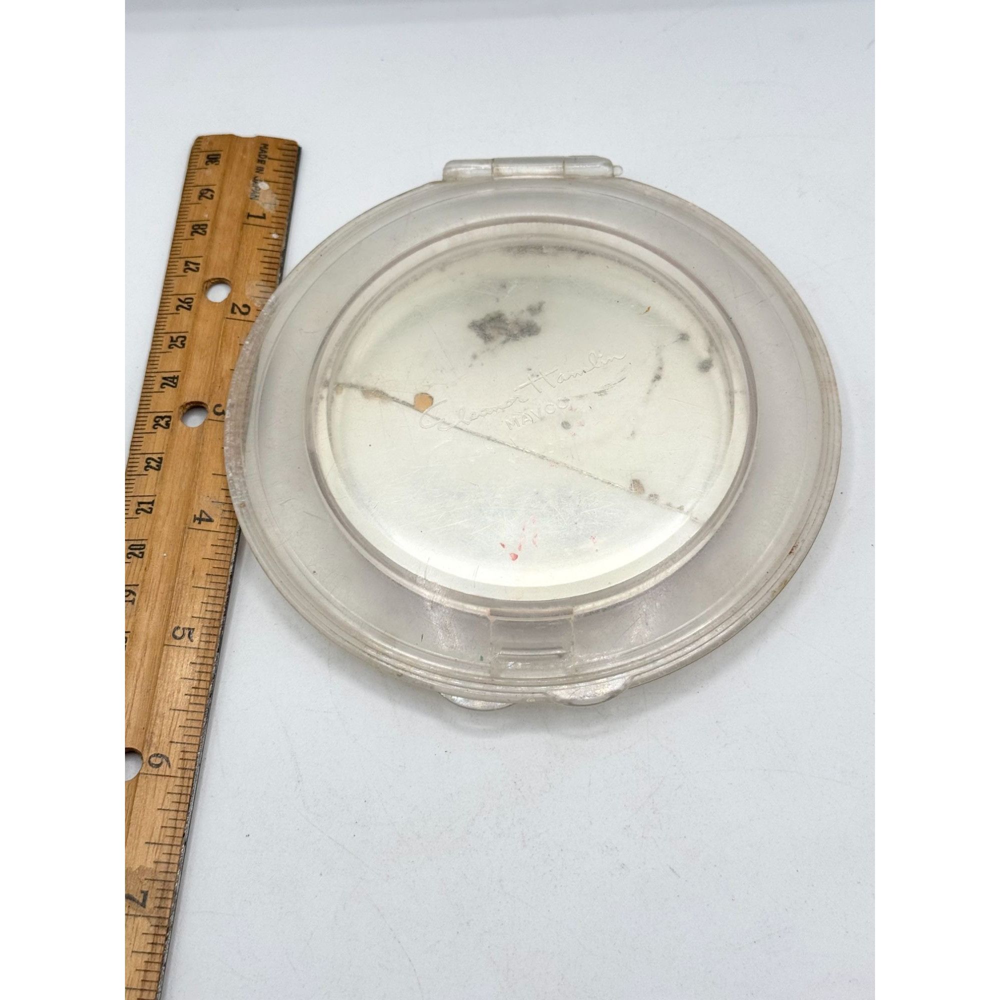 Vintage Mid 1940's Pink Plexiglass Eleanor Hamlin MAVCO Compact Size ONE SIZE - 4 Thumbnail