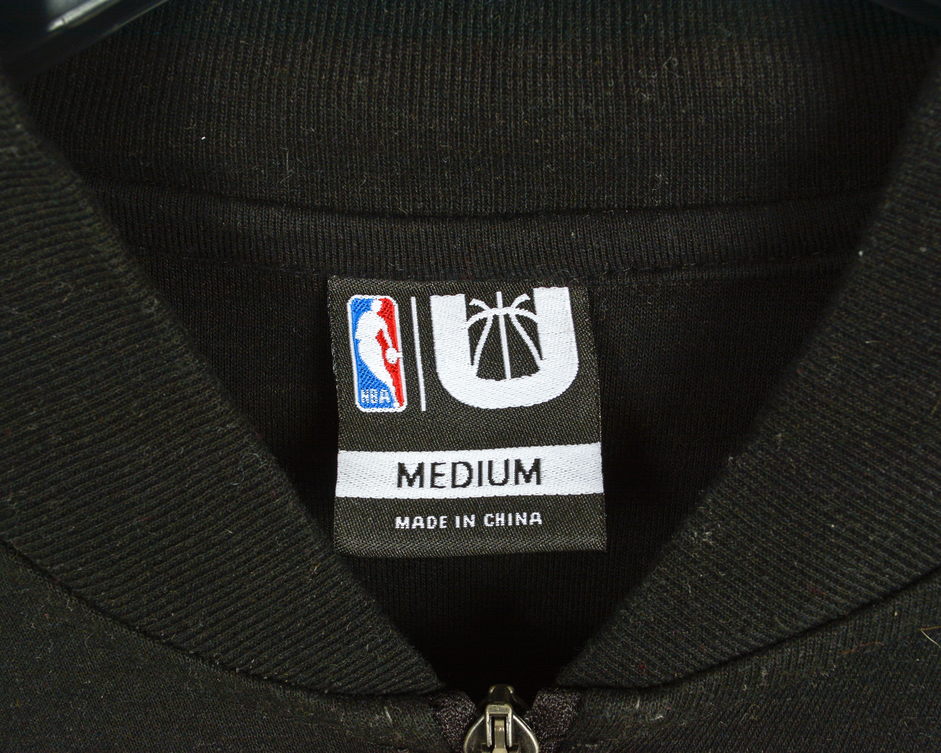 NBA Mens M Bomber Jacket Sweatshirt Jumper Grey Zip Top Size US M / EU 48-50 / 2 - 3 Thumbnail