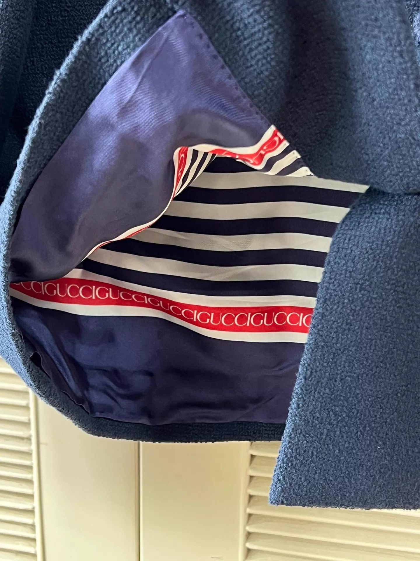 Gucci Gucci tweed oversized short jacket navy blue G logo 38 Size M / US 6-8 / IT 42-44 - 5 Thumbnail