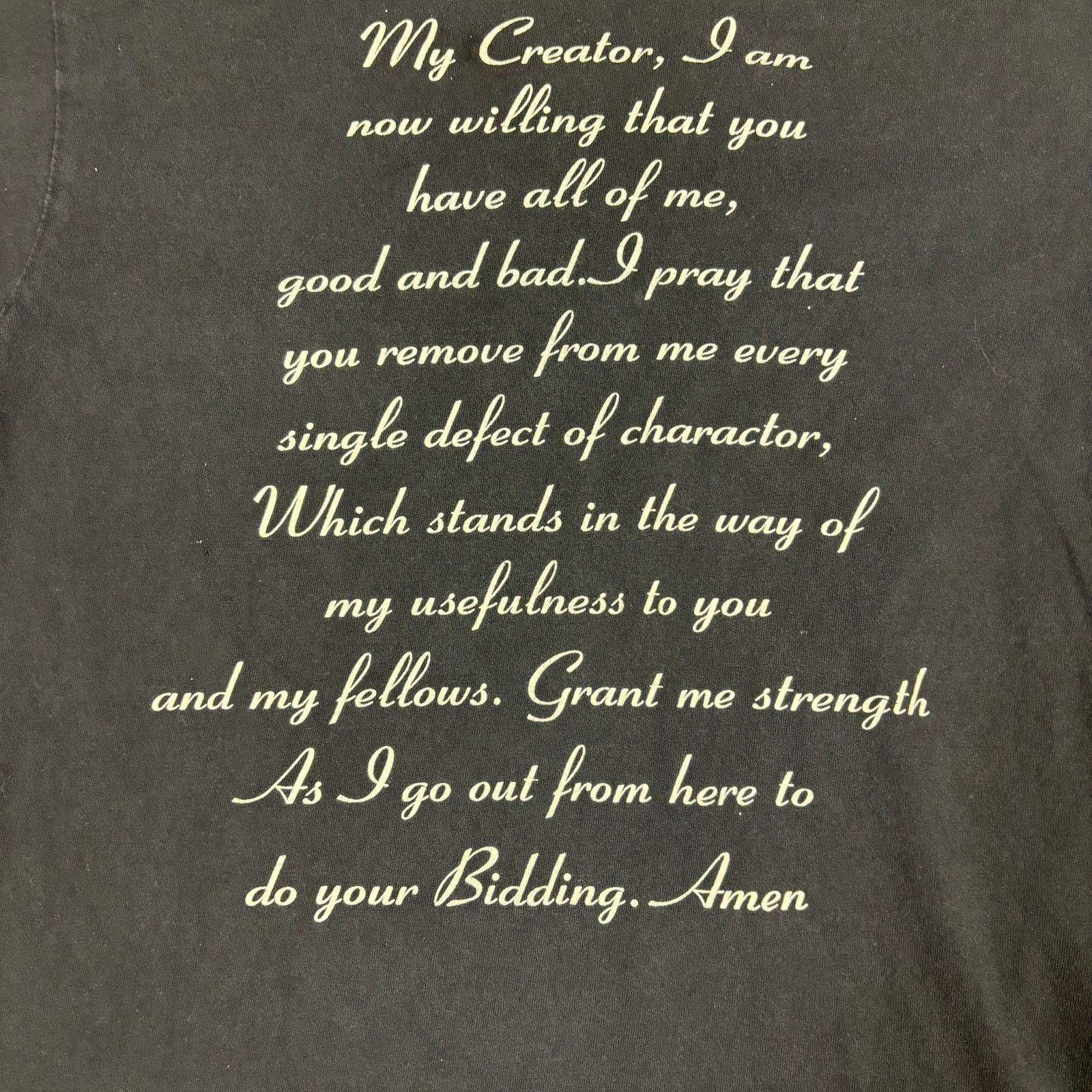 Vintage vintage 90s Jesus Prayer Christian tshirt large Gold Series Size US L / EU 52-54 / 3 - 3 Thumbnail