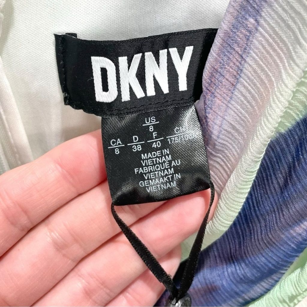 DKNY NEW DNKY Sleeveless Wrap Dress- Ivy Sun Multi Stripe Size 8 Size M / US 6-8 / IT 42-44 - 8 Thumbnail
