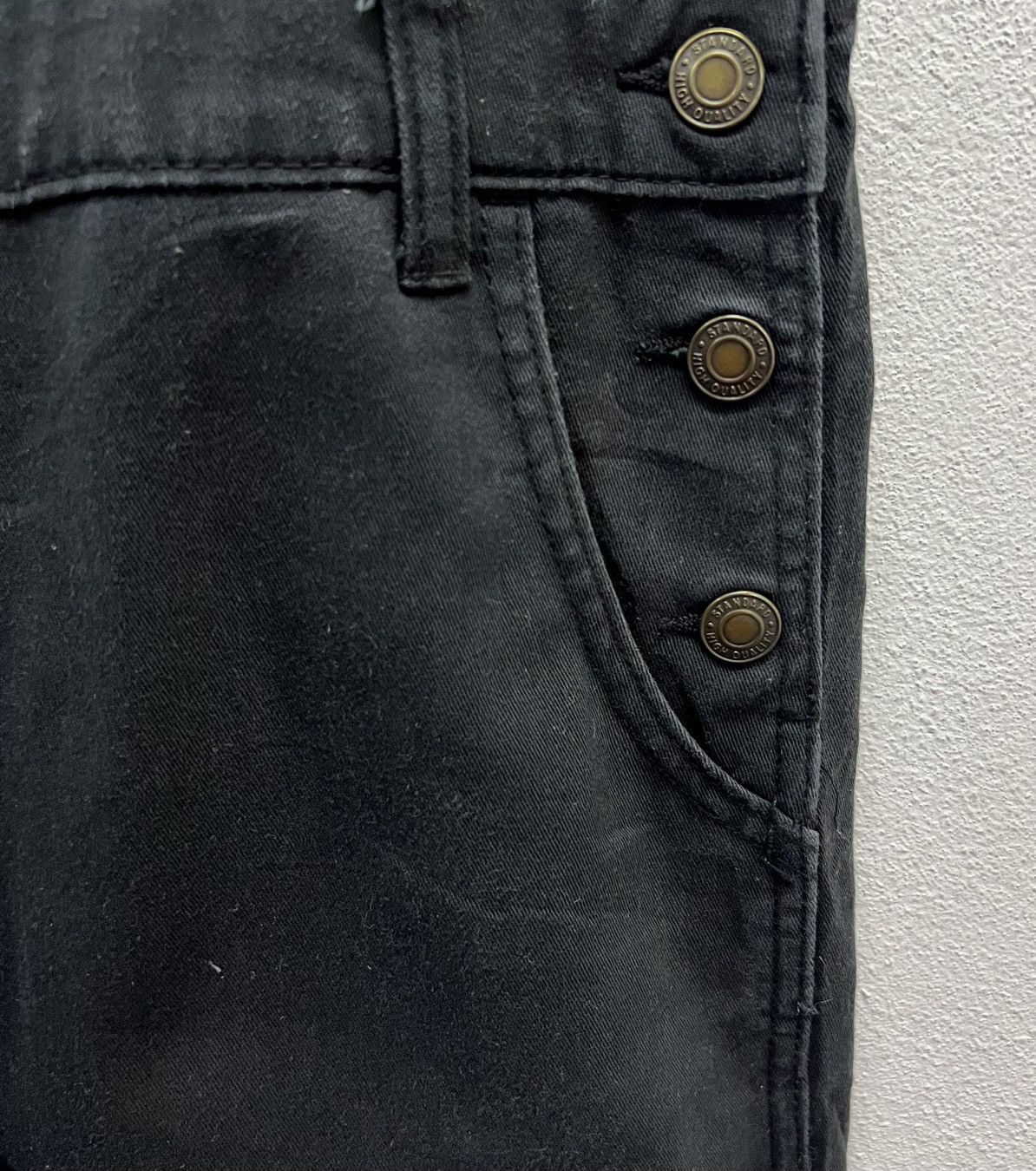 Japanese Brand × Vintage Vintage Y2K COLZA Black Cotton Overalls – Size L Size US 34 / EU 50 - 8 Thumbnail