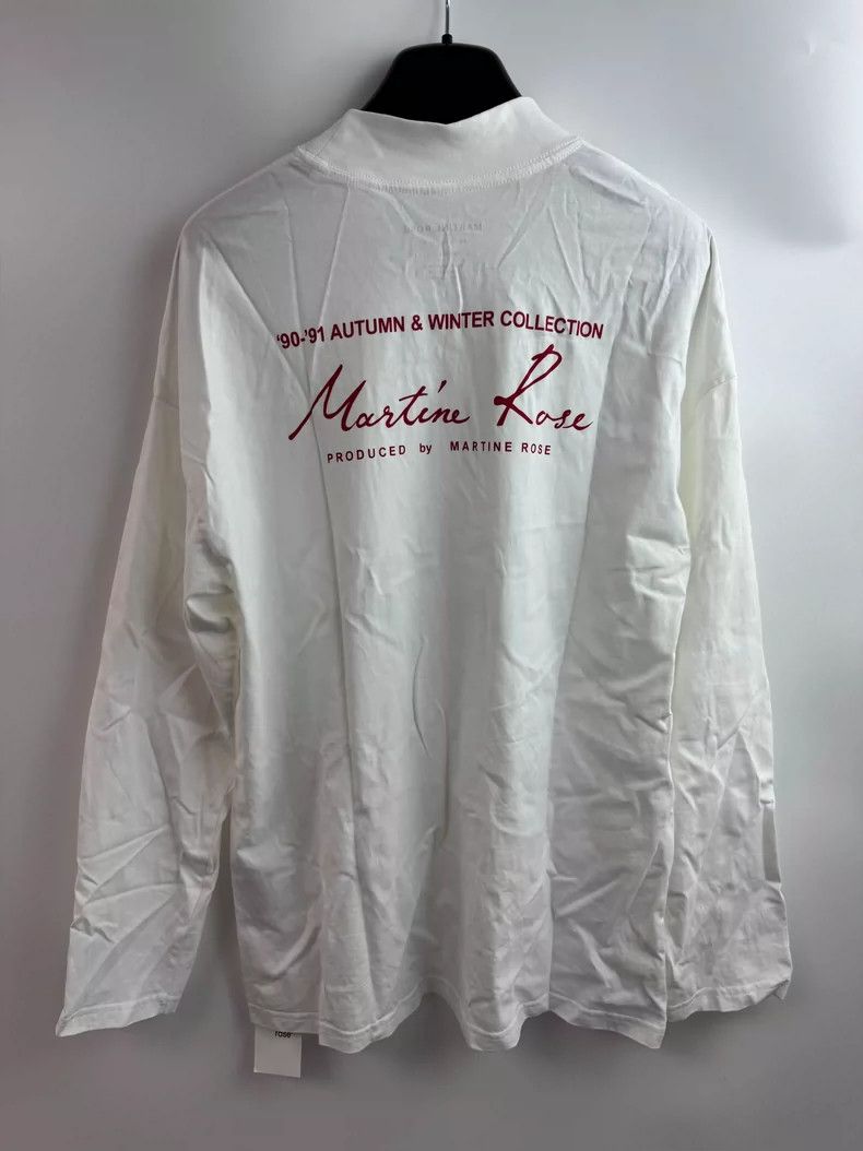 Martine Rose Martine rose Classic white and red logo long sleeve Size US M / EU 48-50 / 2 - 3 Thumbnail