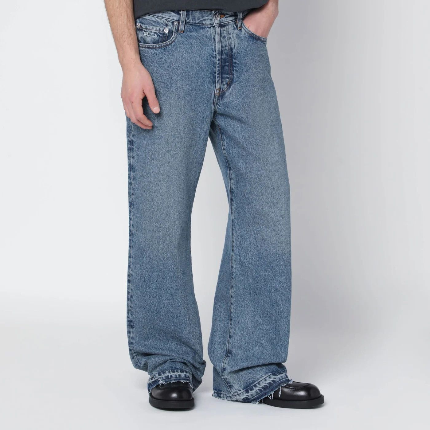 Gallery Dept. o1d2blof0426 Denim Jeans in Blue Size US 32 / EU 48 - 3 Thumbnail