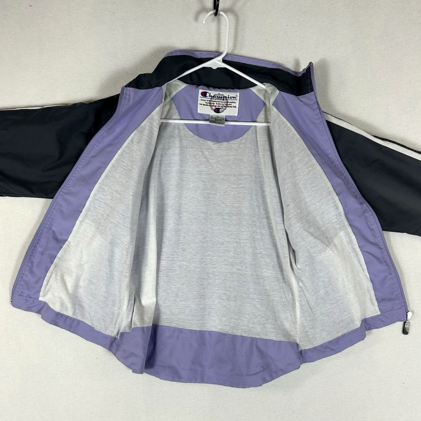 Champion Champion Purple Colorblock Full Zip Jacket Womens Small Activewear with Pockets Flawed Size S / US 4 / IT 40 - 3 Thumbnail