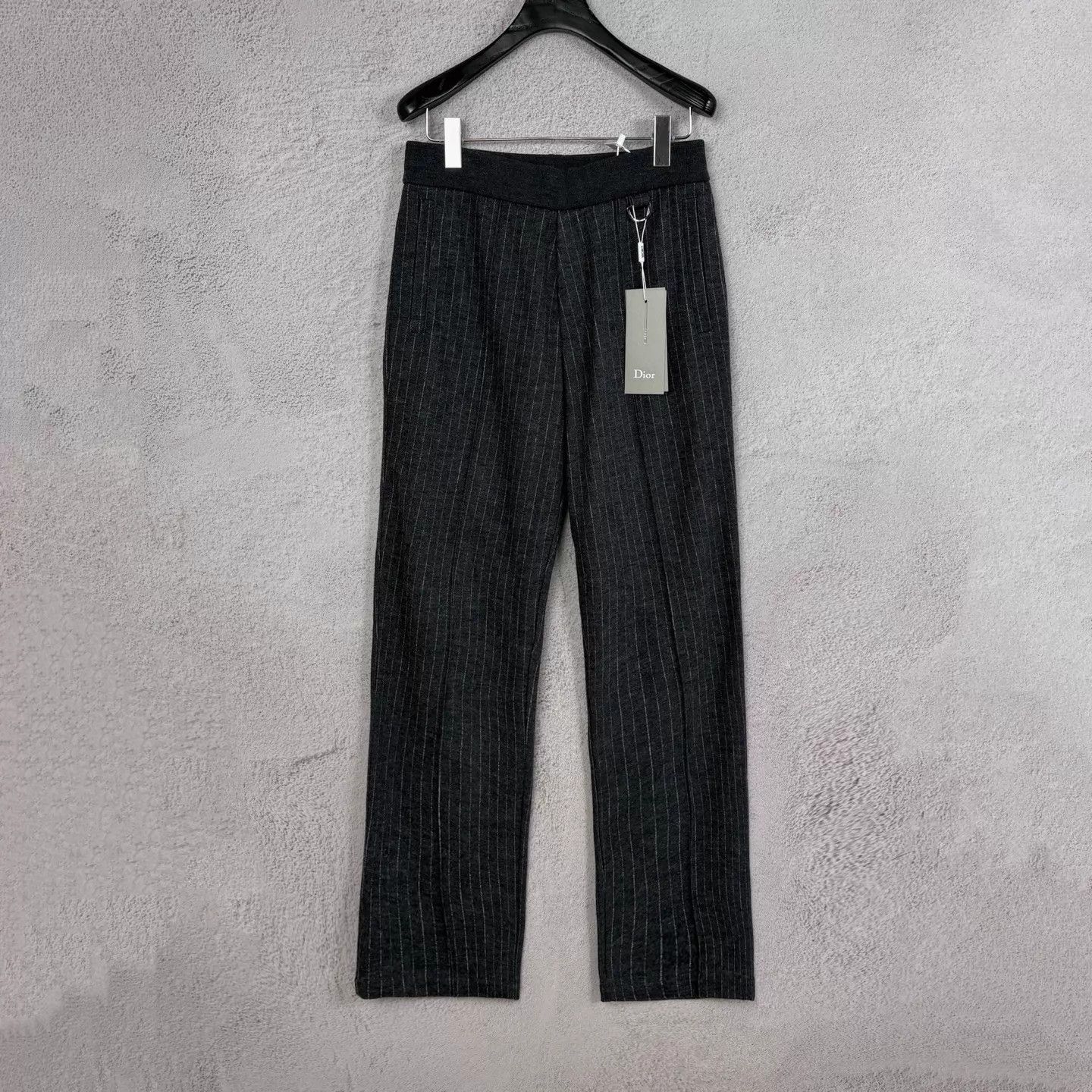 Dior DIOR Pin Wool Stripe S New Trousers Size 26" / US 2 / IT 38 - 1 Thumbnail