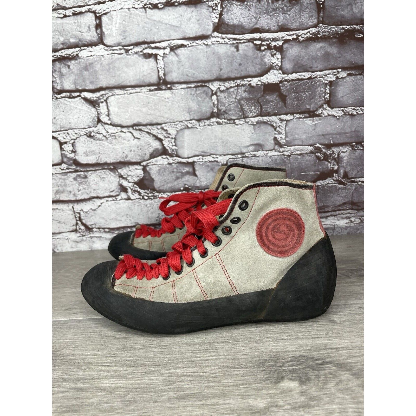 Other Boreal VTG Gray Fire High Tops Taupe Red Lace Climbing Shoes Size US 6 / IT 36 - 21 Thumbnail