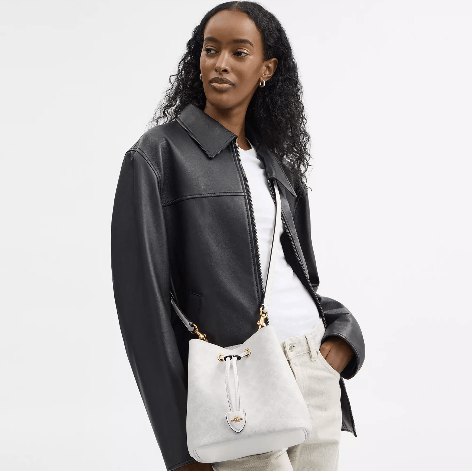 Coach NWT Coach Rowan Bucket Bag In Signature Canvas CBH07 Size ONE SIZE - 8 Thumbnail