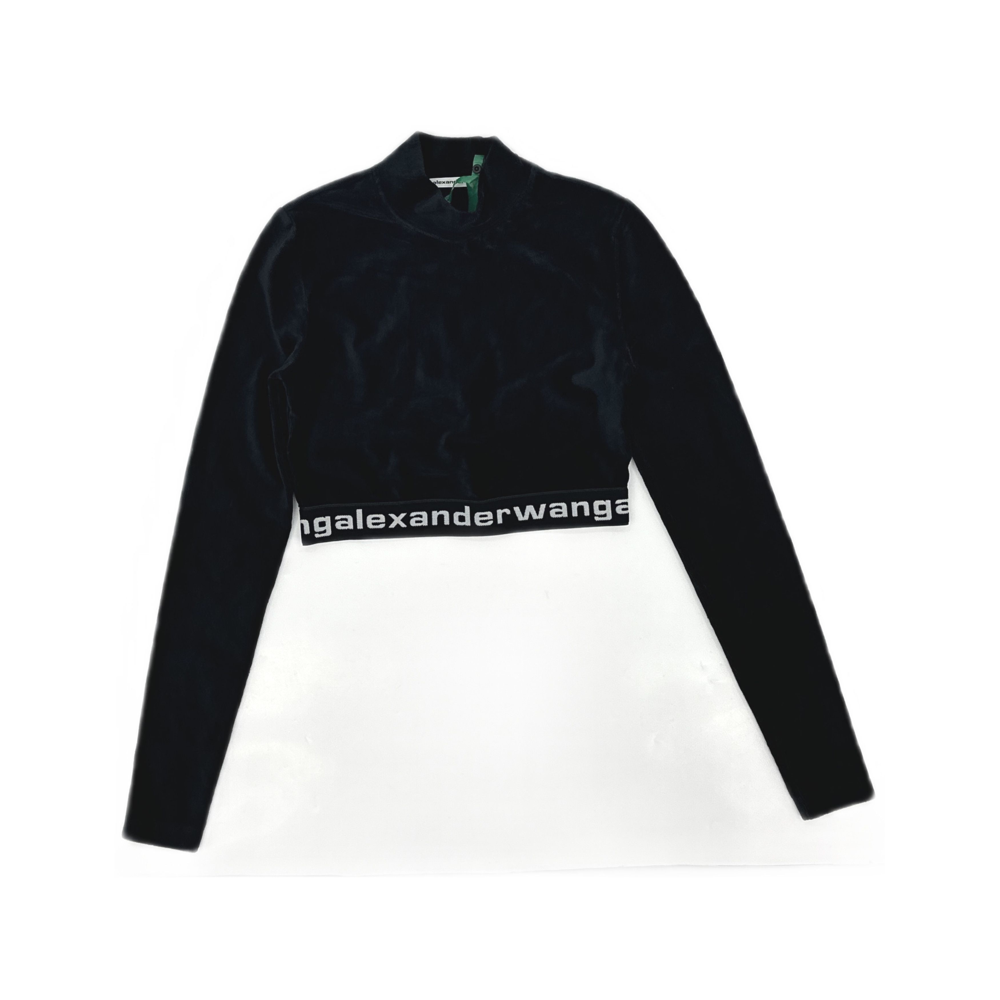 Alexander Wang Alexander Wang Stretch Corduroy Mock Neck Crop Top S Size S / US 4 / IT 40 - 1 Thumbnail