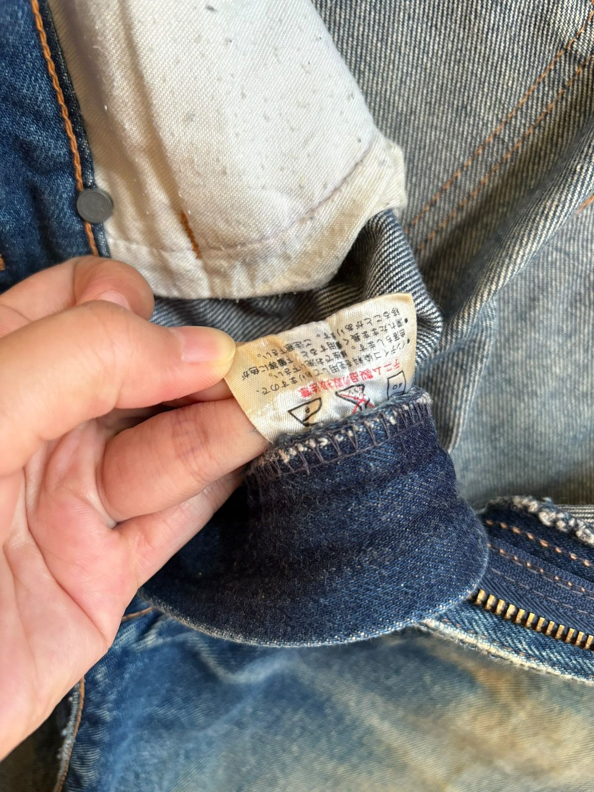 Vintage × Wrangler Vintage Wrangler Rusty Mud Wash Distressed Baggy Jeans Size US 30 / EU 46 - 10 Thumbnail