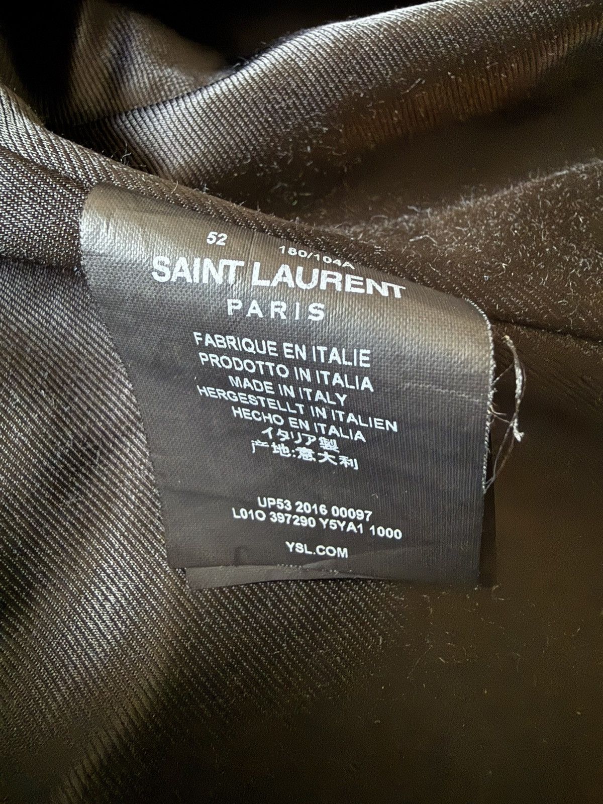 Saint Laurent Paris Saint Laurent L01 Leather Jacket (Hedi Slimane Era) Size US L / EU 52-54 / 3 - 5 Thumbnail