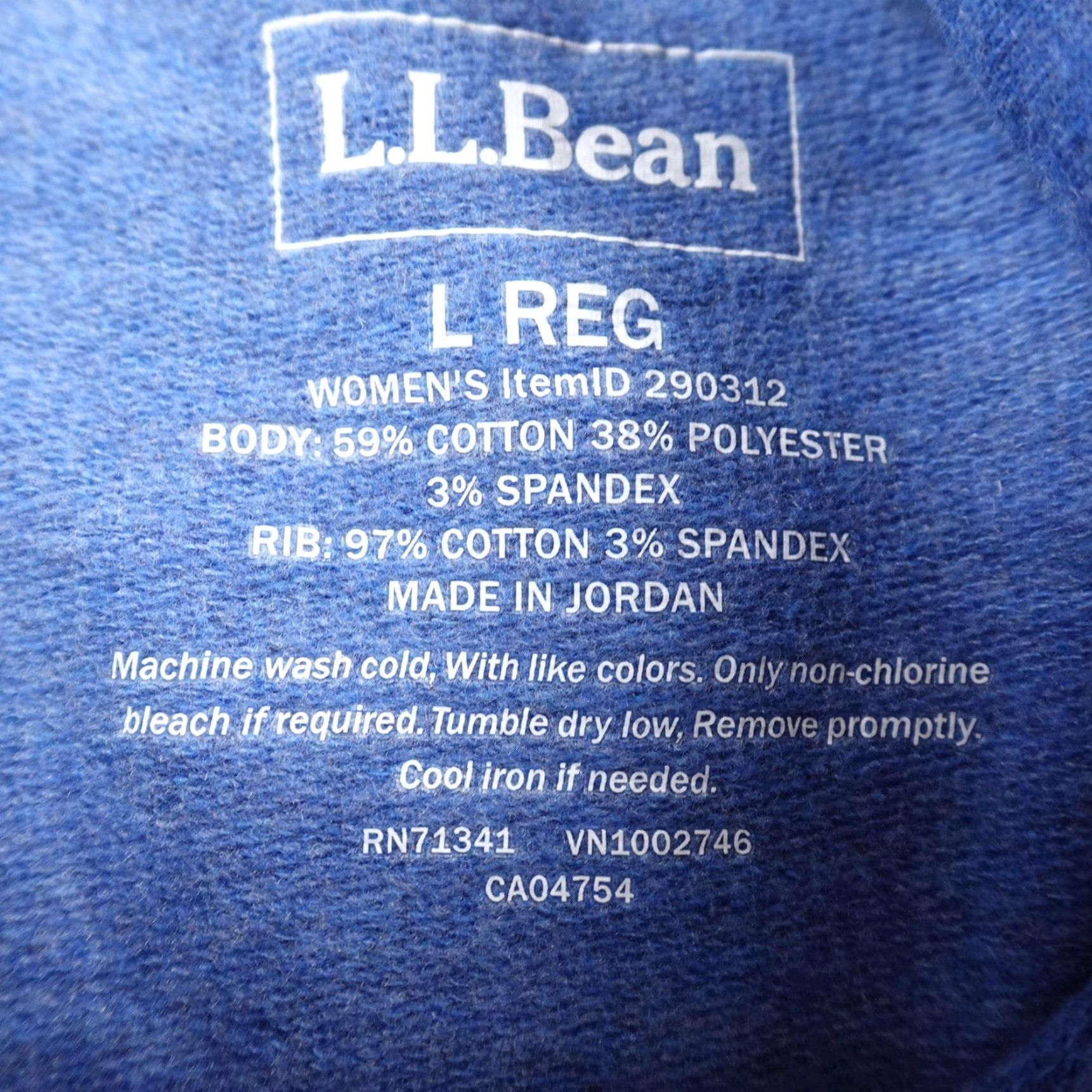 Vintage LL Bean Sweater Womens L Blue Cowl Neck Cozy Knit Sweatshirt Pullover Outdoors Size L / US 10 / IT 46 - 4 Thumbnail