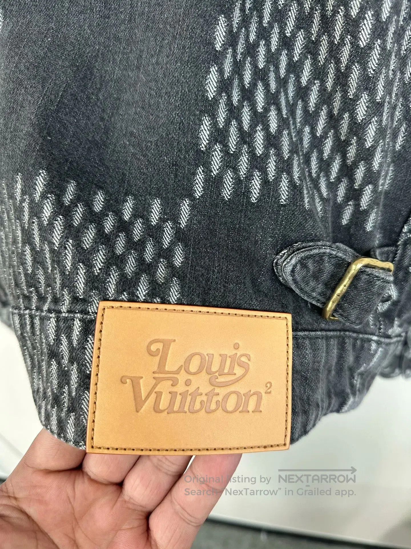 Louis Vuitton Louis Vuitton Black Monogrammed Logo Denim Jacket| Size US L / EU 52-54 / 3 - 3 Thumbnail