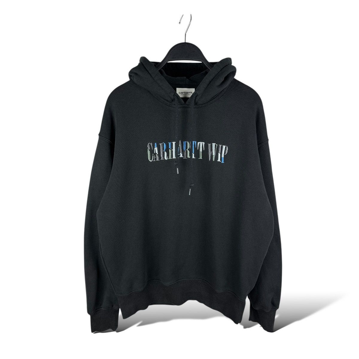 Carhartt Carhartt WIP Women’s Black Hooded Jagged Script Swet Size S / US 4 / IT 40 - 1 Thumbnail