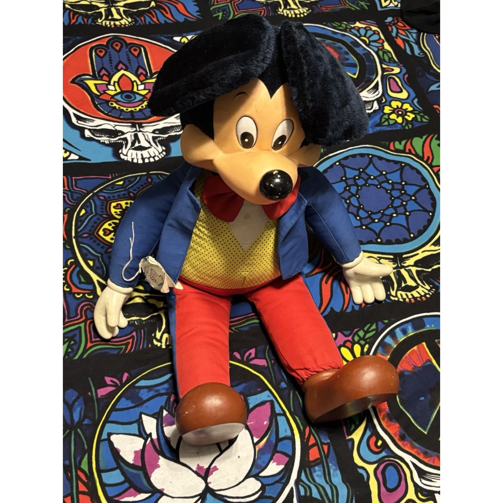 Disney Vintage Mickey Mouse Disney Plush Blue 24” Doll Applause NWT Size ONE SIZE - 1 Thumbnail