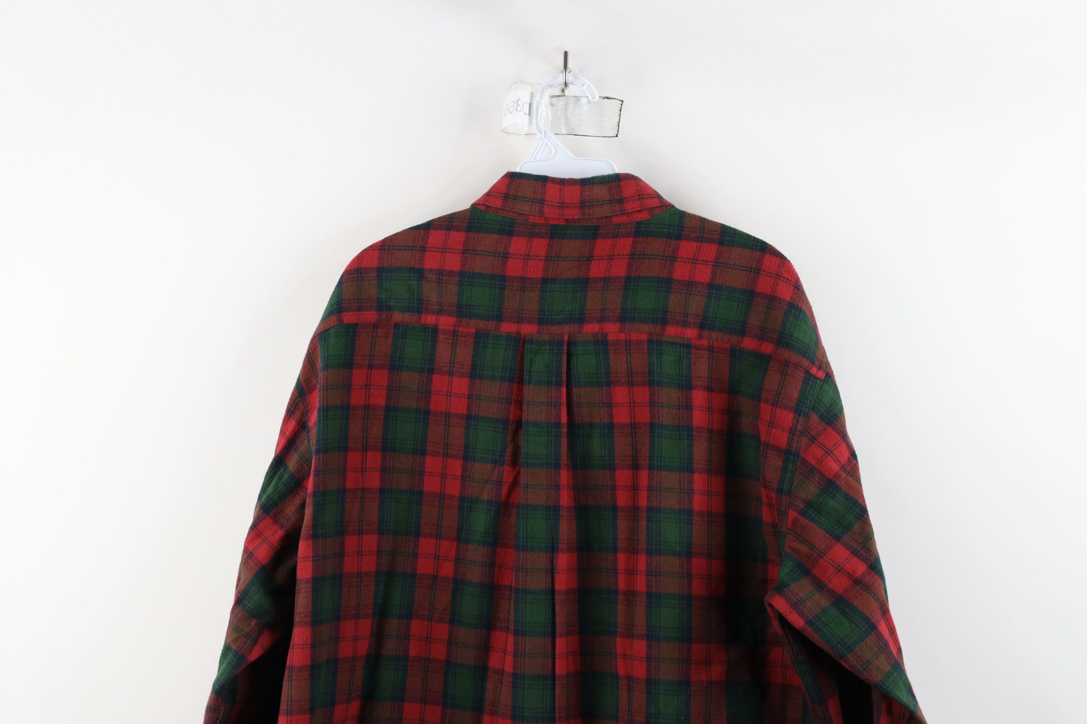 L.L. Bean × Vintage Vintage LL Bean Flannel Collared Button Down Shirt Plaid Size US L / EU 52-54 / 3 - 13 Thumbnail
