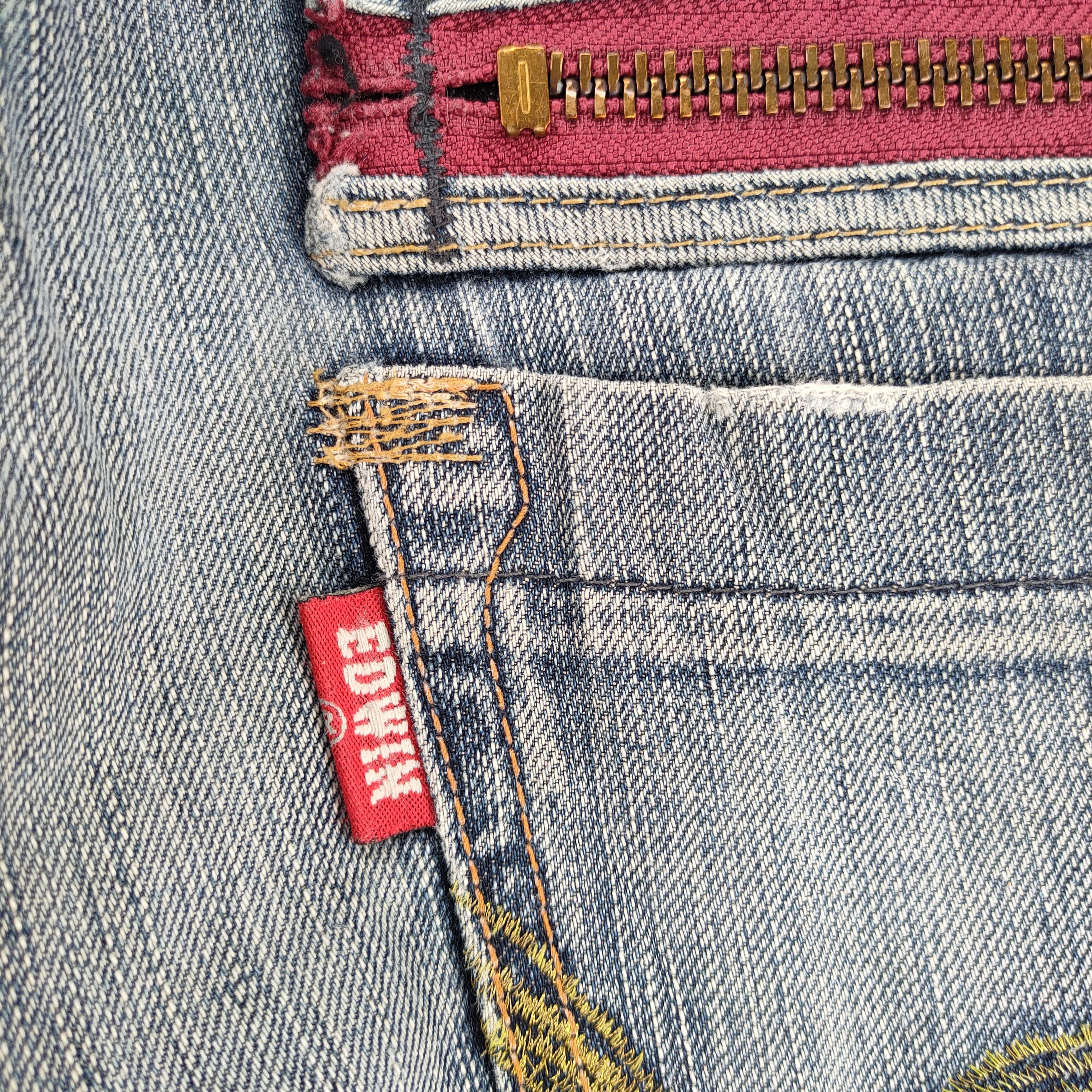 Edwin VINTAGE EDWIN BLUE TRIP DISTRESSED FADED JEANS PANTS Size US 34 / EU 50 - 13 Thumbnail