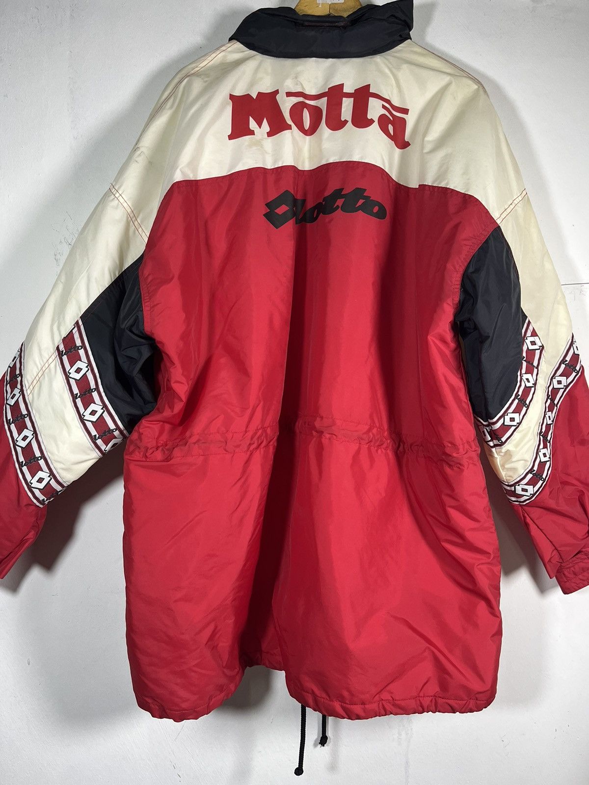 Lotto Sport 90s Vintage Lotto AC Milan Soccer Parka Coat Jacket Size US L / EU 52-54 / 3 - 6 Thumbnail