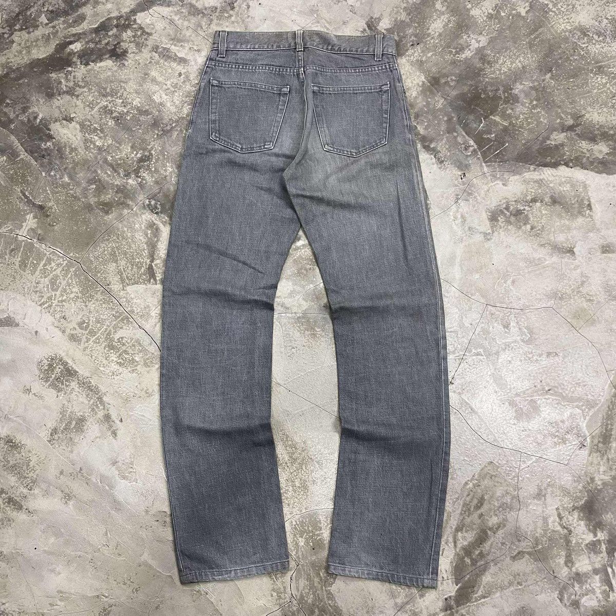 Helmut Lang 1999 Grey Sanded Denim Size US 28 / EU 44 - 2 Thumbnail