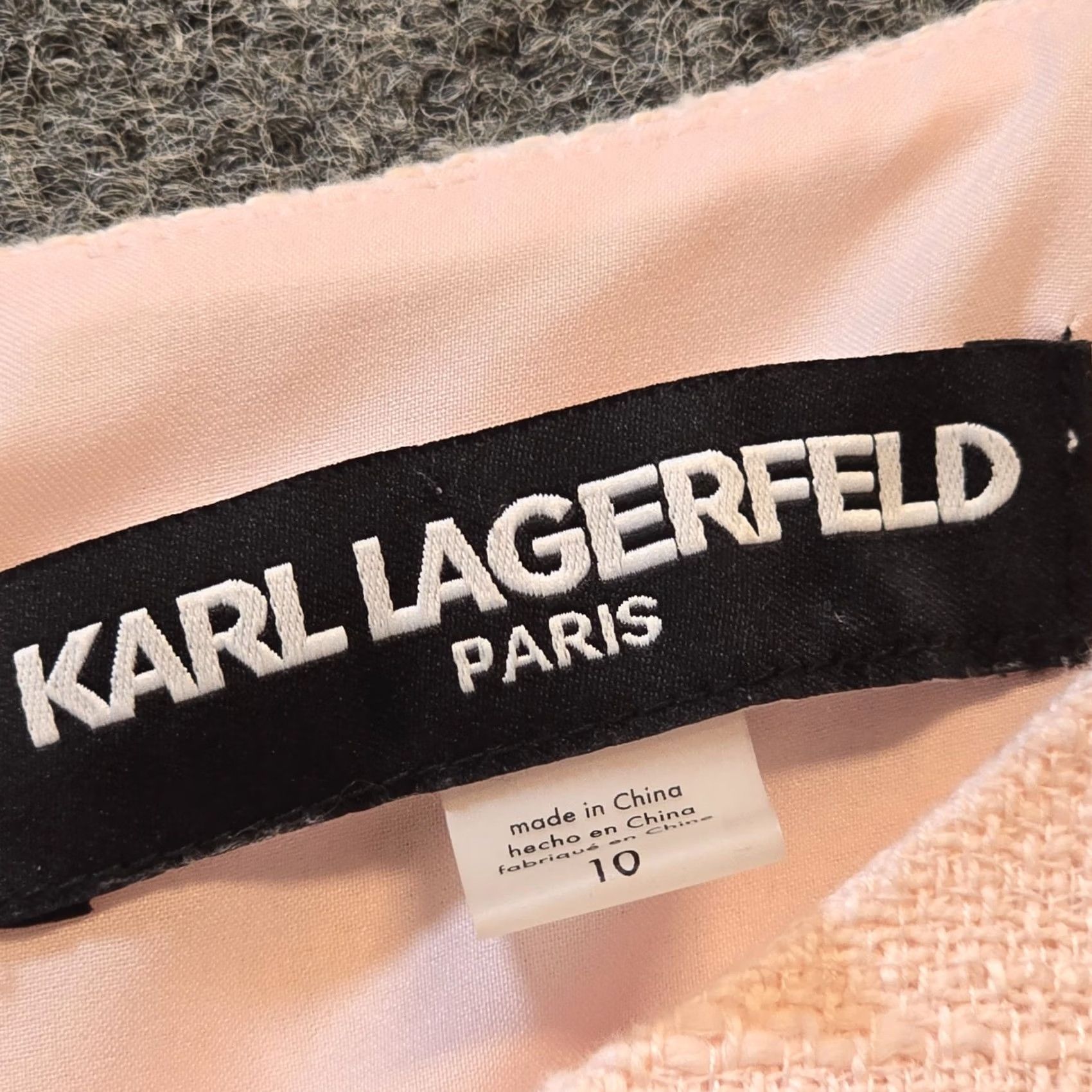 Karl Lagerfeld Karl Lagerfeld Dress Womens Size 10 Pink Lace Detail Sheath Sleeveless Casual Dress Size L / US 10 / IT 46 - 3 Thumbnail