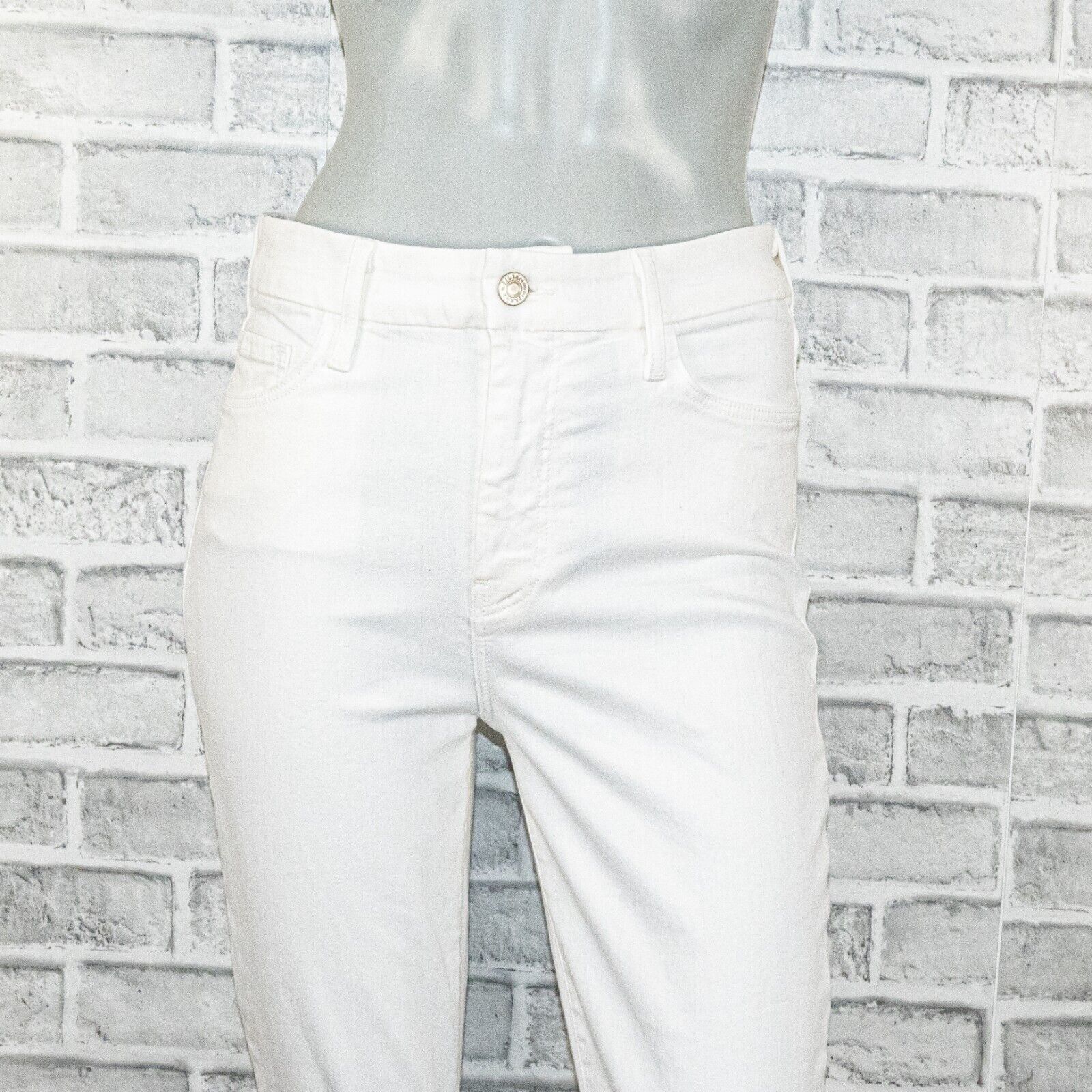 Frank & Eileen Frank & Eileen SLIGO White Italian Performance Denim Jeans Size 29" - 8 Thumbnail