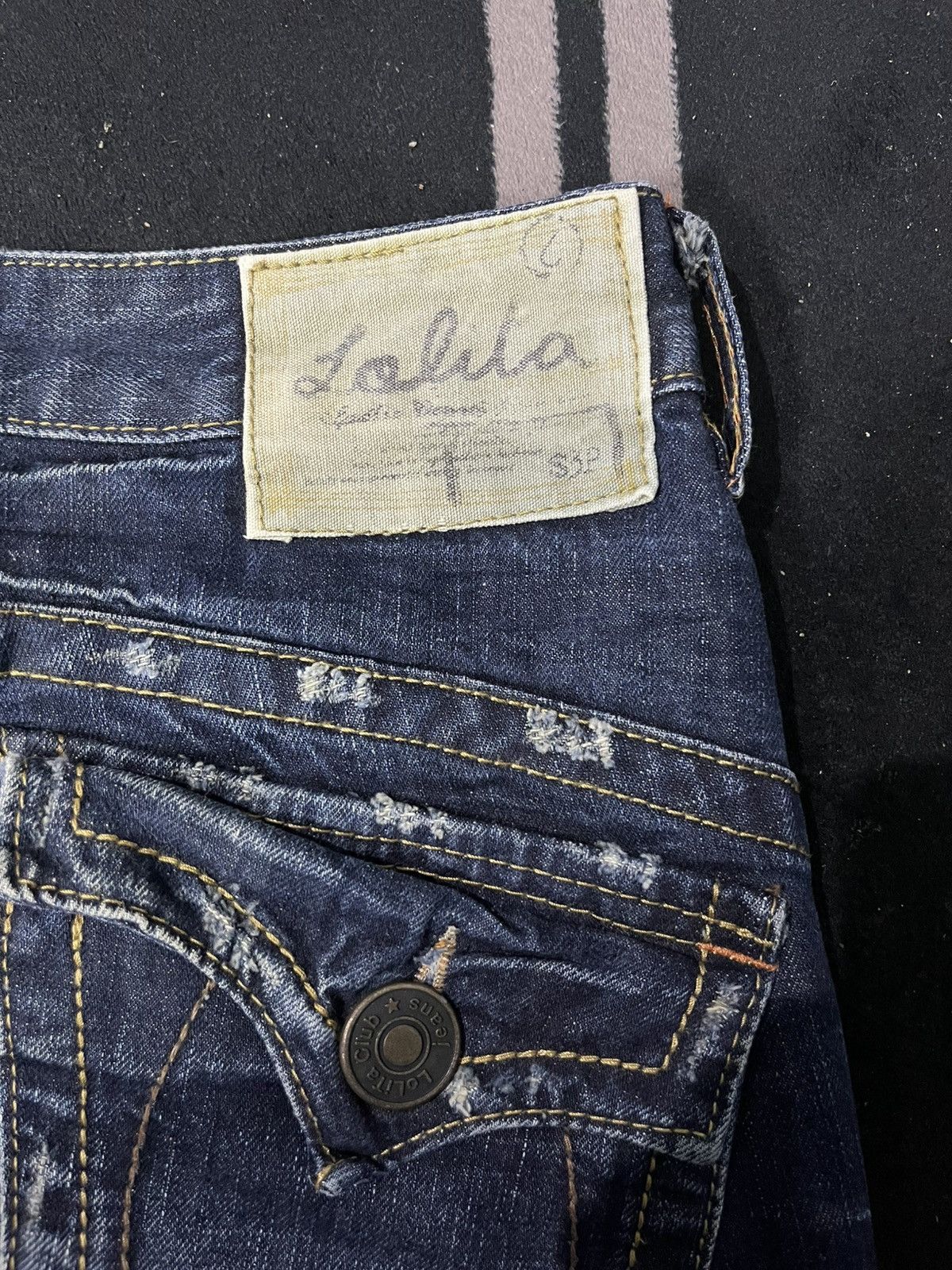 Japanese Brand Yashimoto nara lolita flare jeans Size US 27 - 8 Thumbnail
