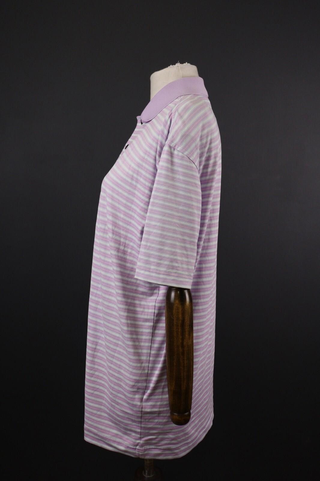Footjoy Foot Joy Purple Stripe Athletic Fit Polo Shirt Size L Size US L / EU 52-54 / 3 - 6 Thumbnail