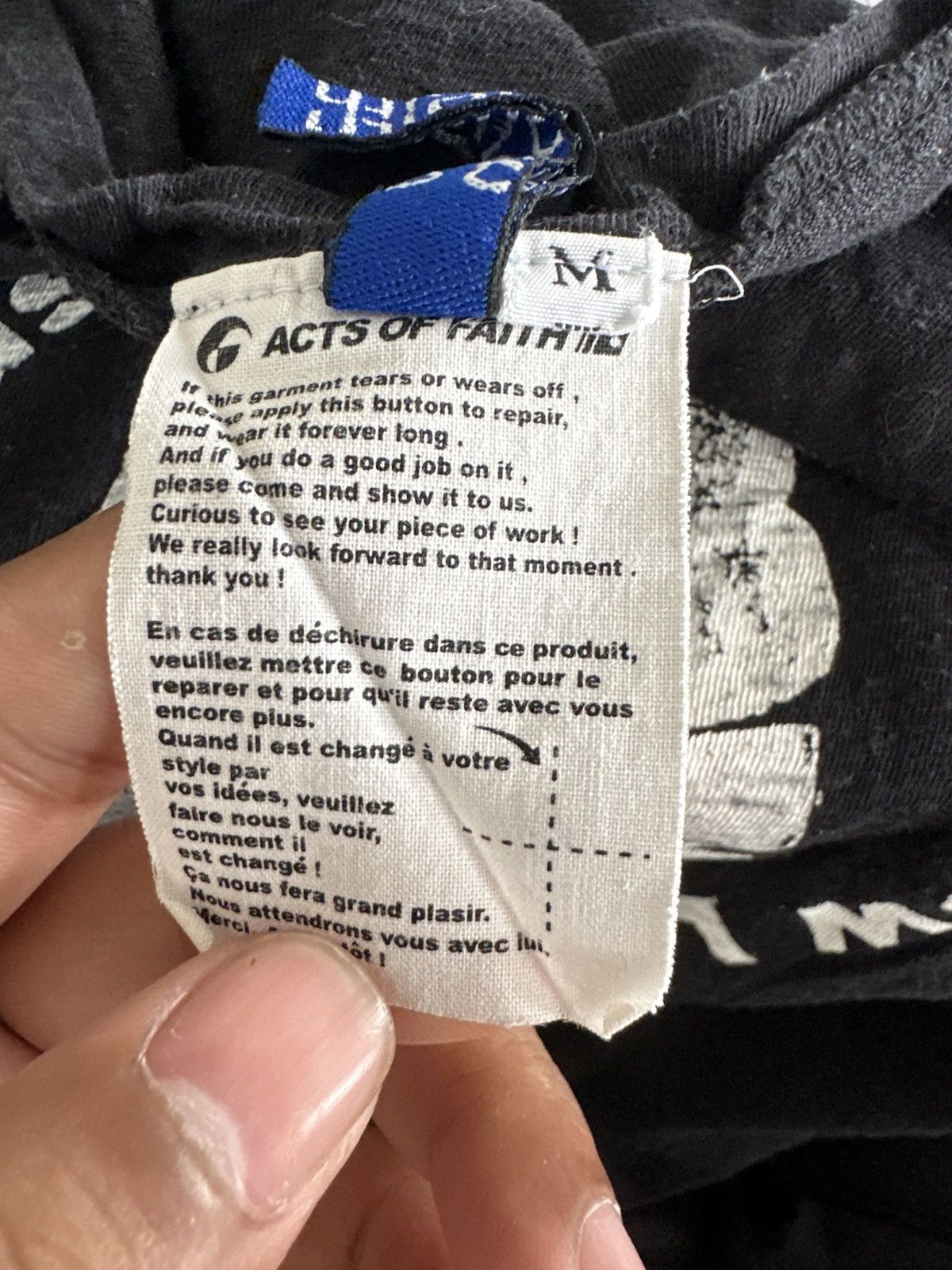 Japanese Brand VINTAGE ACTS OF FAITH TEE Size US M / EU 48-50 / 2 - 5 Thumbnail