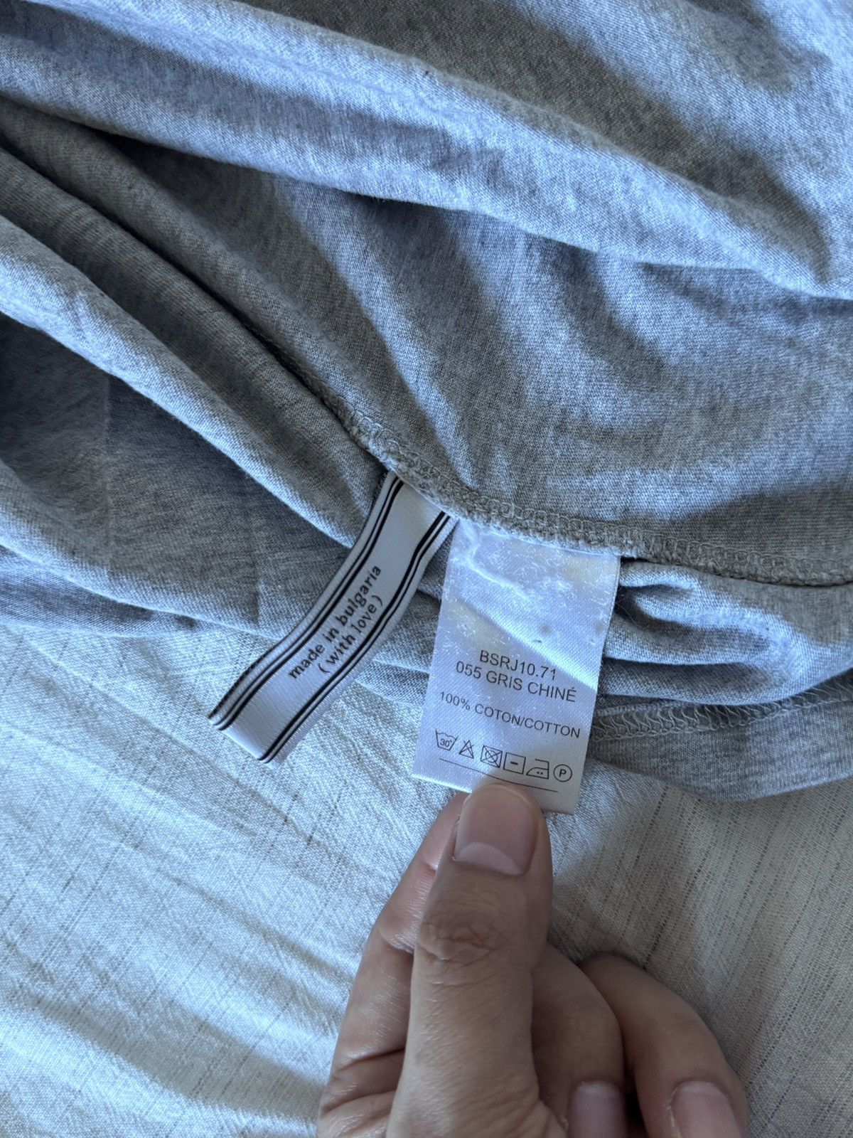 AMI Ami Gray Chest Pocket Tee Size US S / EU 44-46 / 1 - 6 Thumbnail