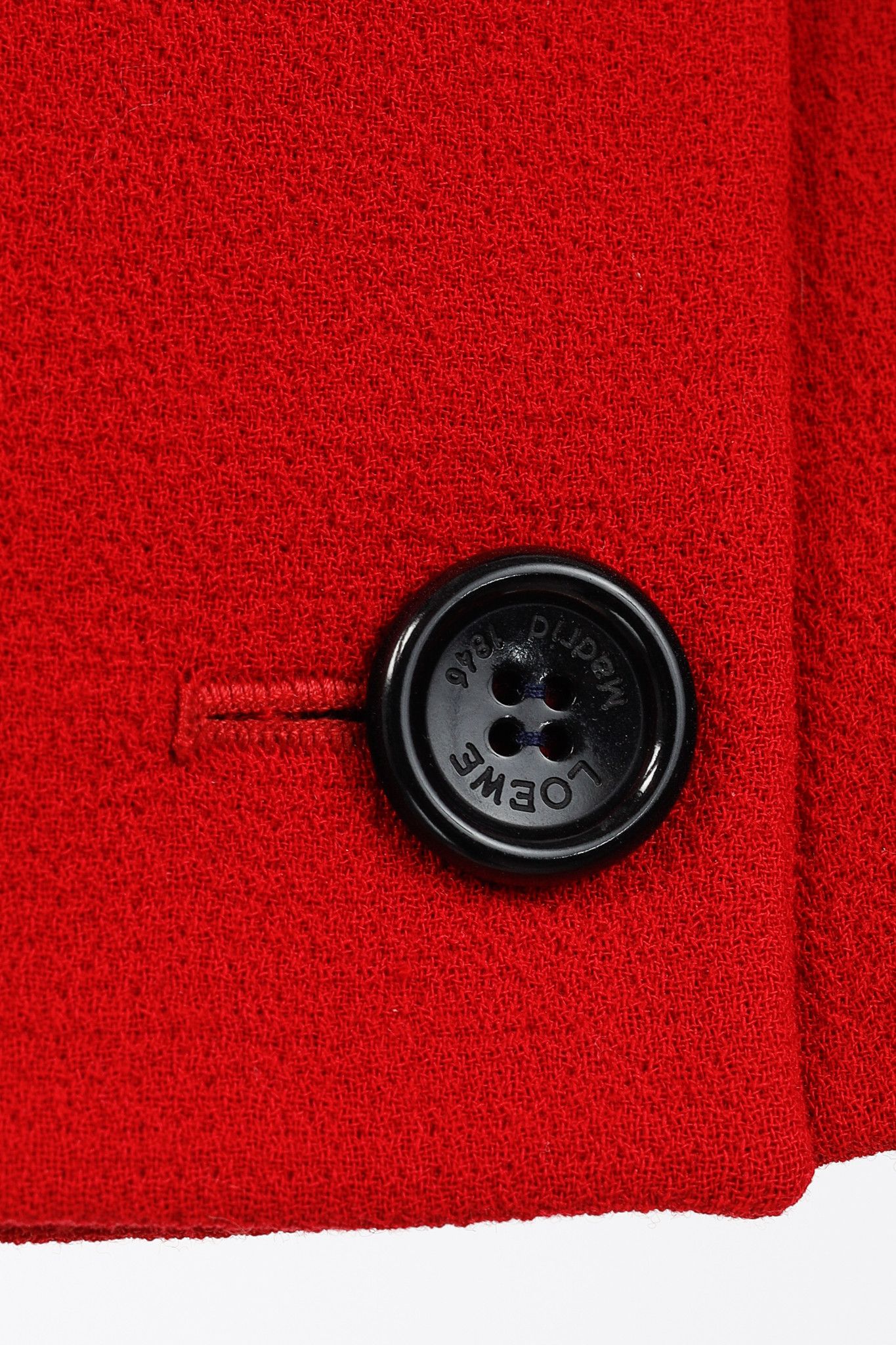 Loewe Loewe Red Crepe Double-Breasted Cropped Blazer Size M / US 6-8 / IT 42-44 - 8 Thumbnail