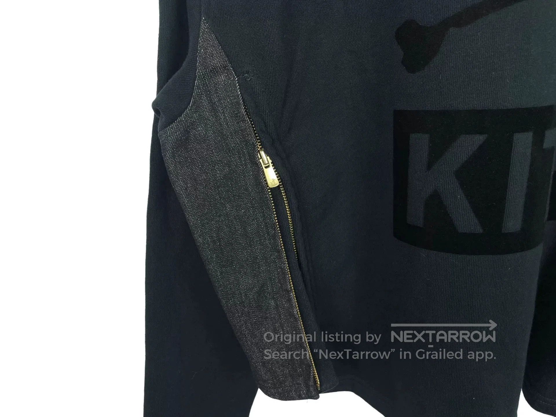 Mastermind Japan KITH x Mastermind Black Flocked Skull Hoodie. Size US S / EU 44-46 / 1 - 4 Thumbnail