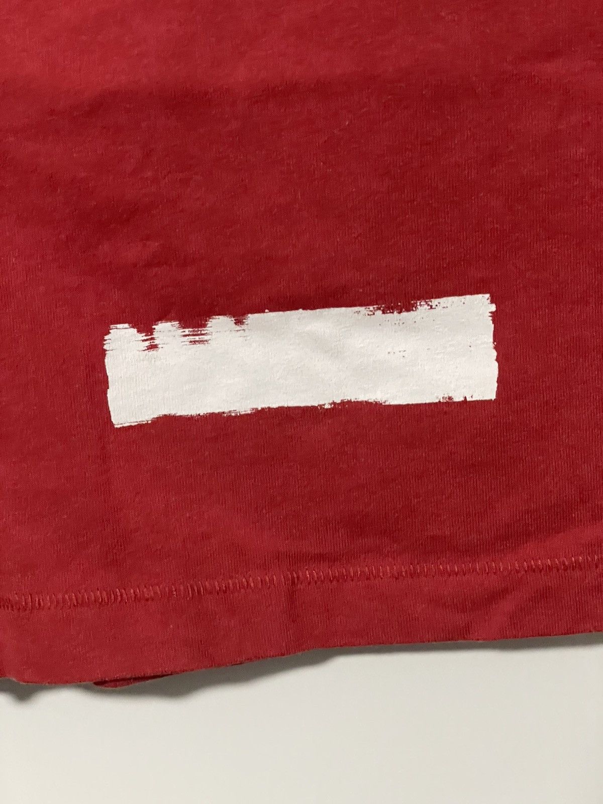 Off-White Gently Used Classic off-white Red Tee Women Size XXS / US 00 / IT 34 - 4 Thumbnail
