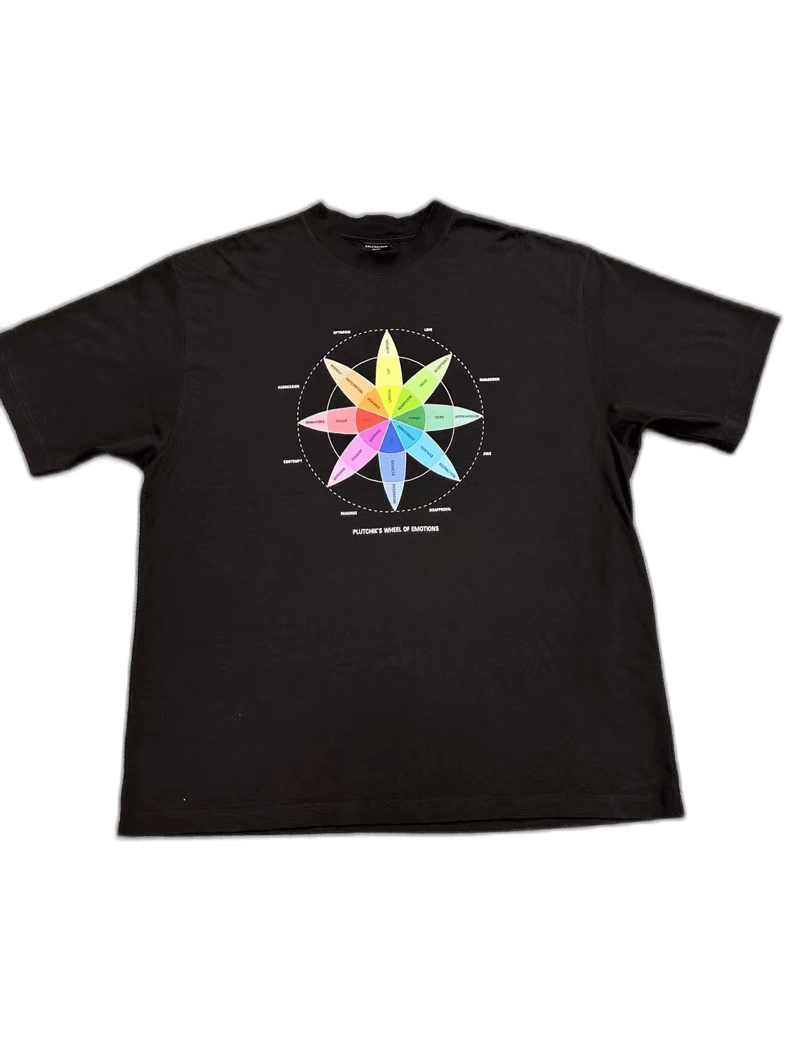 Balenciaga Balenciaga Rainbow Compass Short Sleeve Tee Size US XL / EU 56 / 4 - 1 Thumbnail