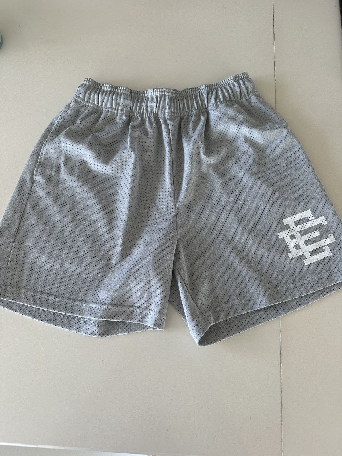 image of Grey Eric Emanuel Mesh Shorts Size M, Men's