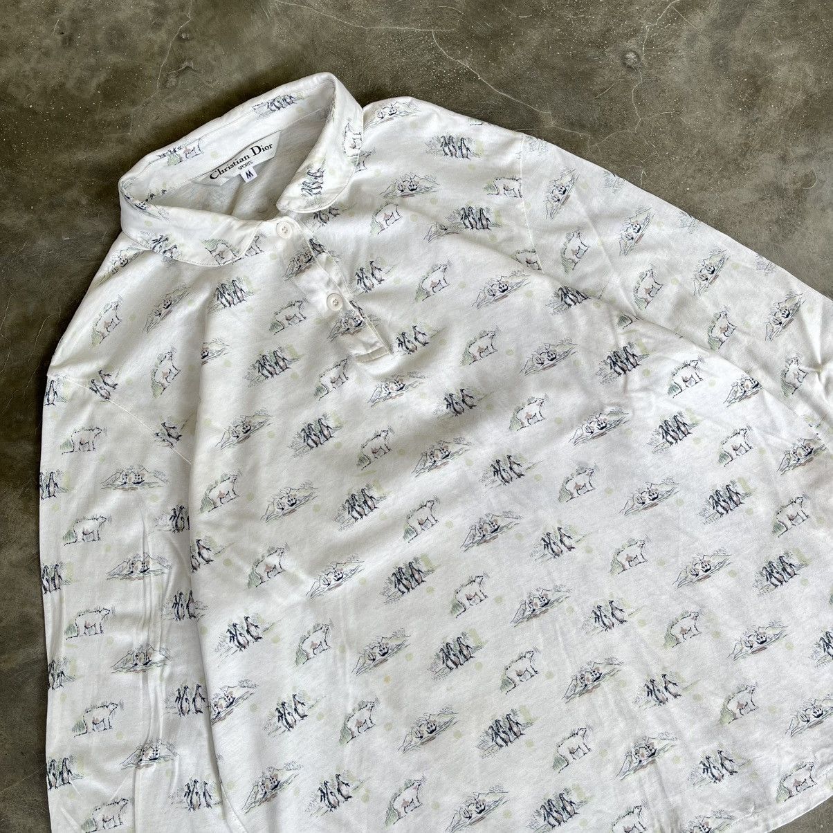 Dior 1990’s Christian Dior Alaskan Polo Longsleeve Shirt Size M / US 6-8 / IT 42-44 - 2 Thumbnail