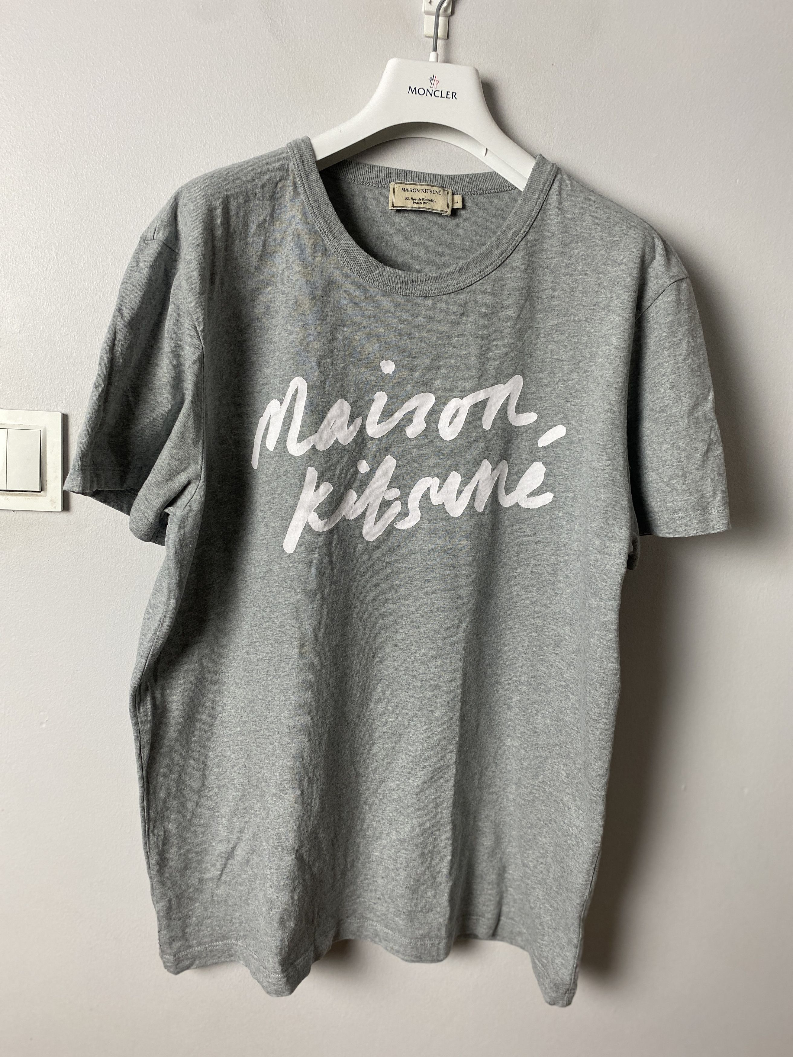 Maison Kitsune Maison Kitsune big logo printed t-shirt tee Size US L / EU 52-54 / 3 - 1 Thumbnail