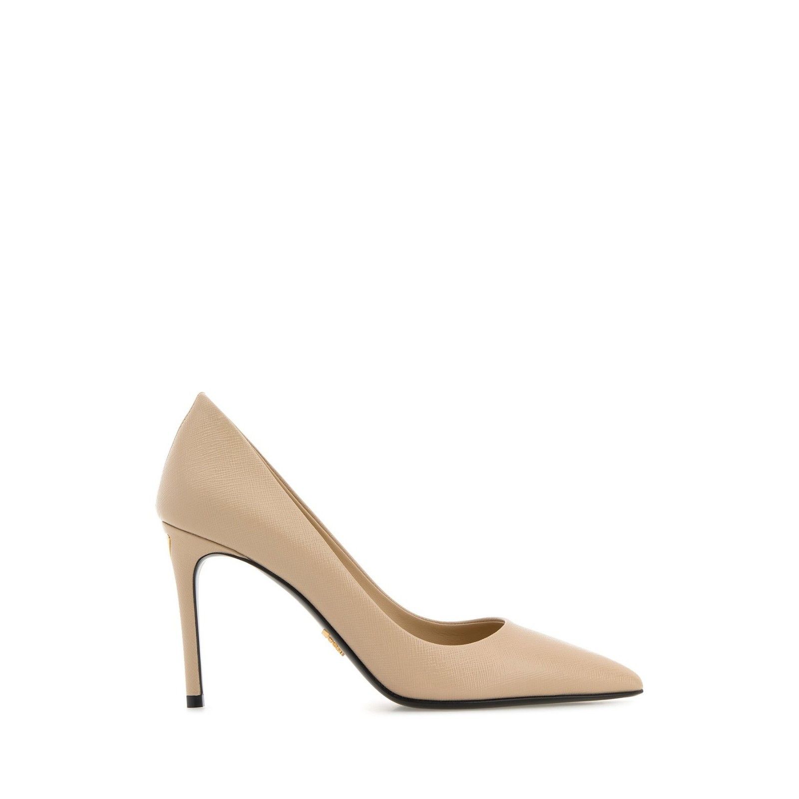PRADA Beige Leather 90mm Heel Pumps New & Authentic (Women's