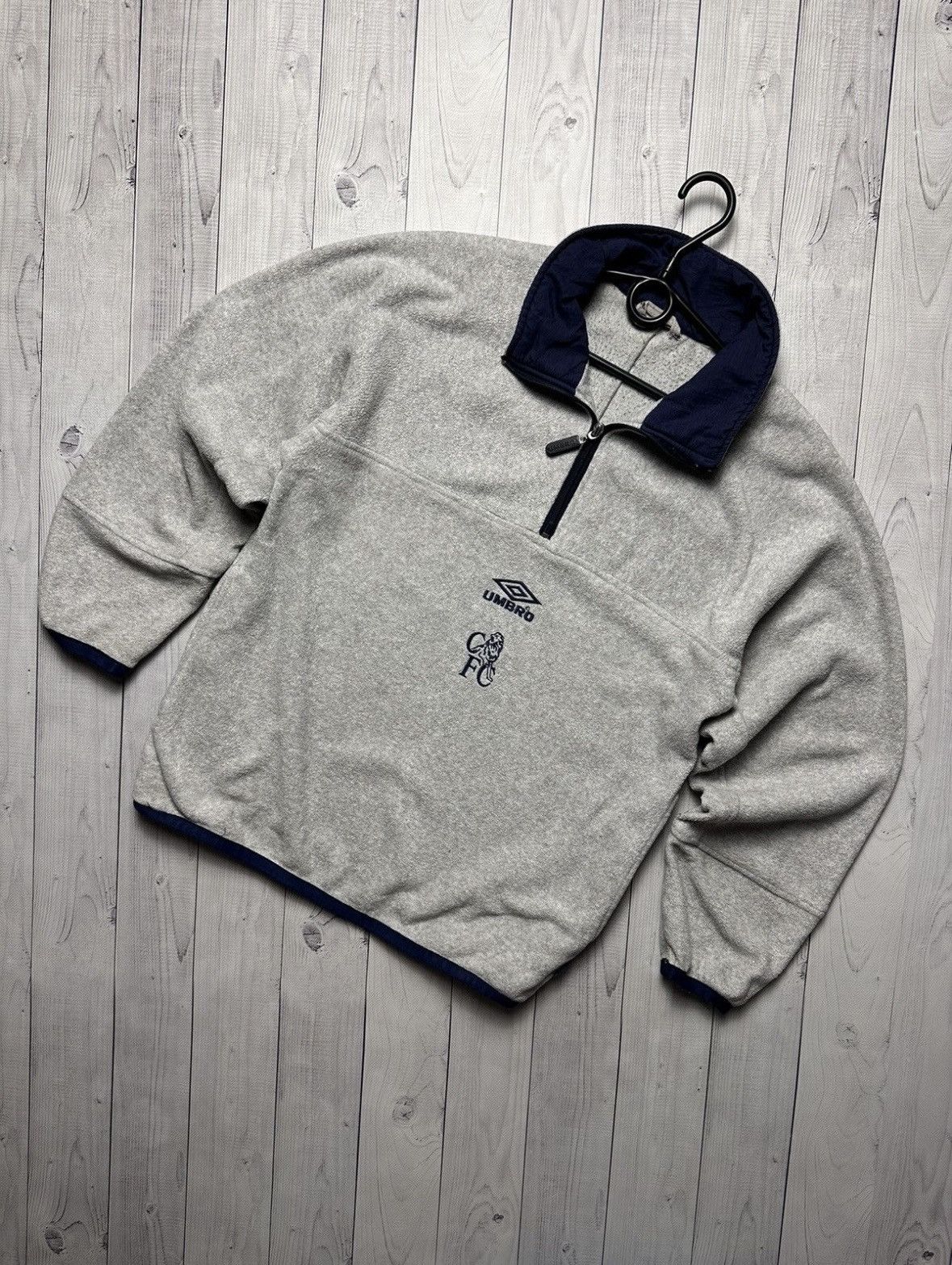 Chelsea Soccer × Umbro × Vintage Vintage Umbro Chelsea soccer fleece hoodie anorak logo S Size US S / EU 44-46 / 1 - 4 Thumbnail