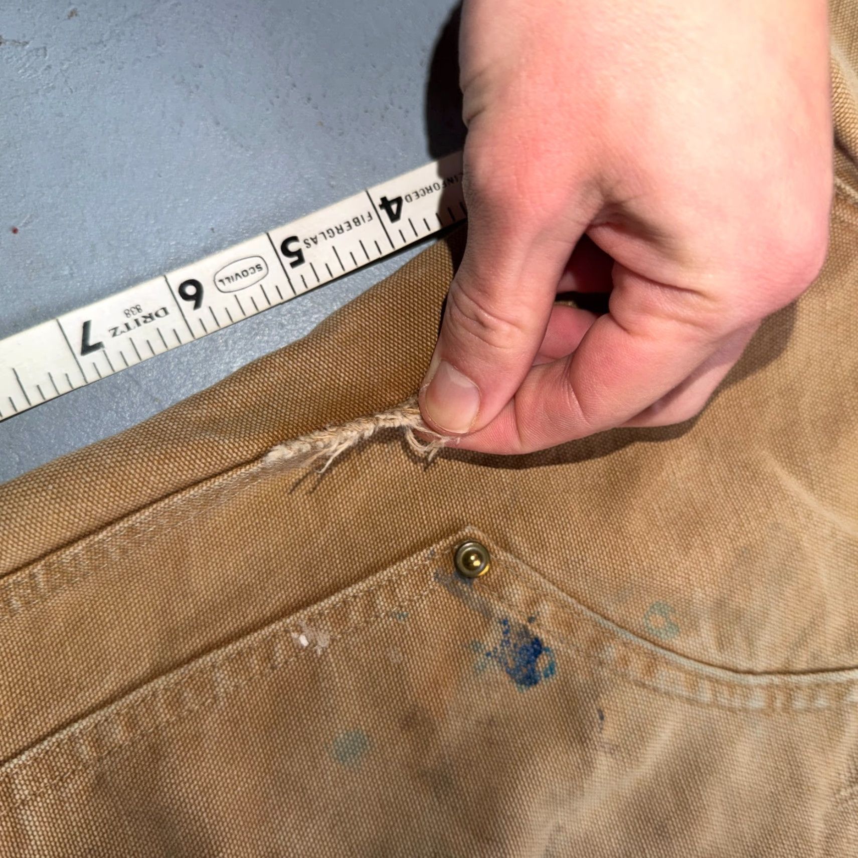 Carhartt VINTAGE Carhartt Pants Carpenter Double Knee 38x30 Brown USA Brown 38x30 Carhartt VTG Double Knee Carpenter Pants B01 USA BRN Brown 38x30 Thrashed Size US 38 / EU 54 - 6 Thumbnail