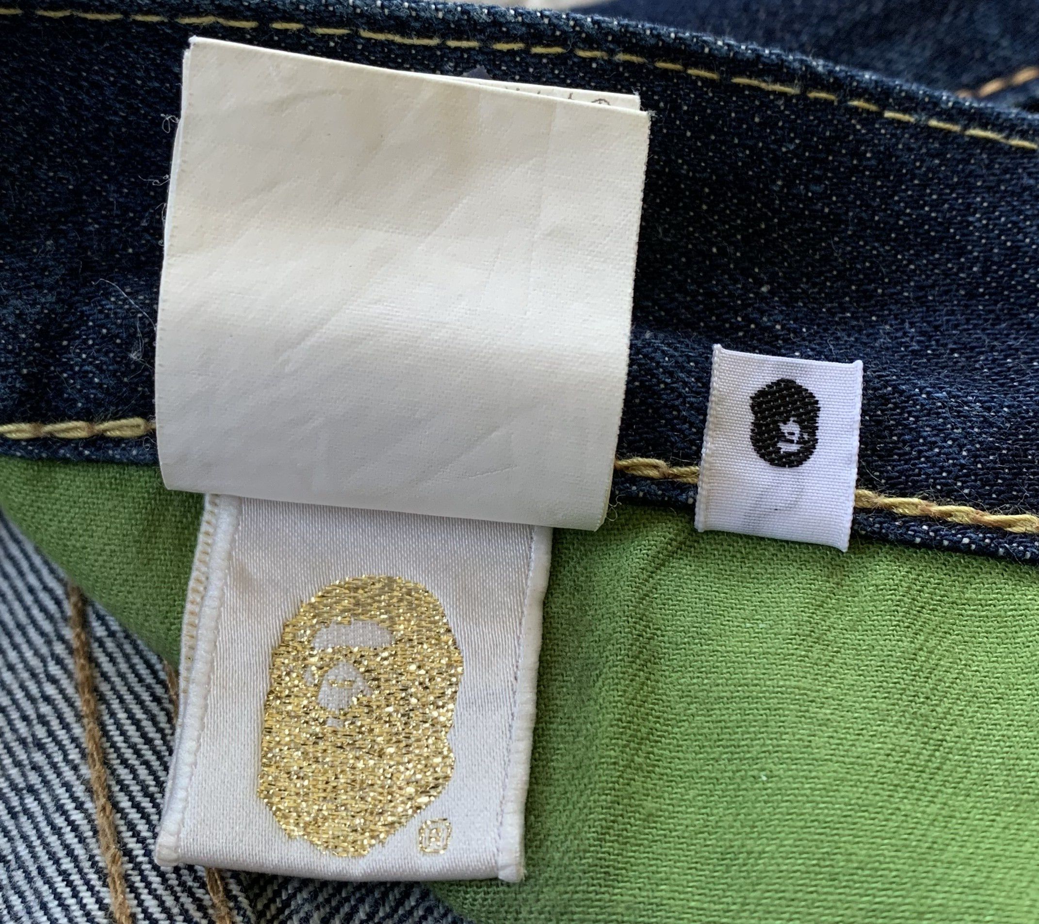 Bape Bapesta Flame Denim Size US 34 / EU 50 - 11 Thumbnail