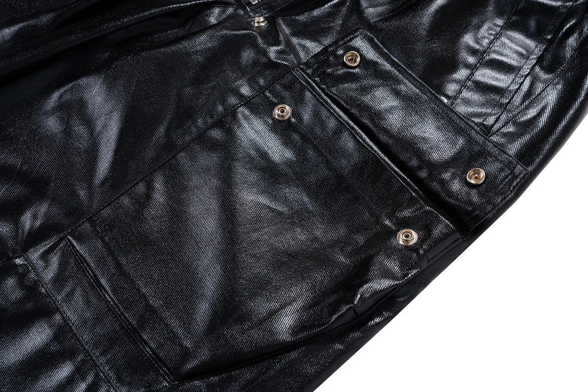 Japanese Brand × Leather Glossy Black Pu Leather Pant Size US 33 - 6 Thumbnail