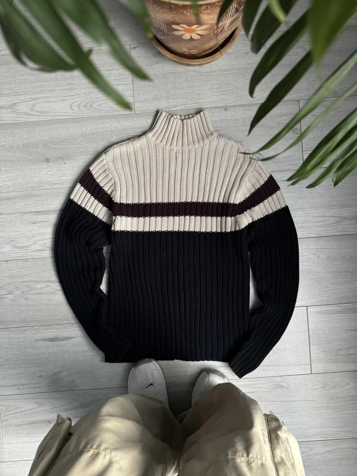 Gap × Vintage Vintage knit striped sweater Gap Size US M / EU 48-50 / 2 - 1 Thumbnail