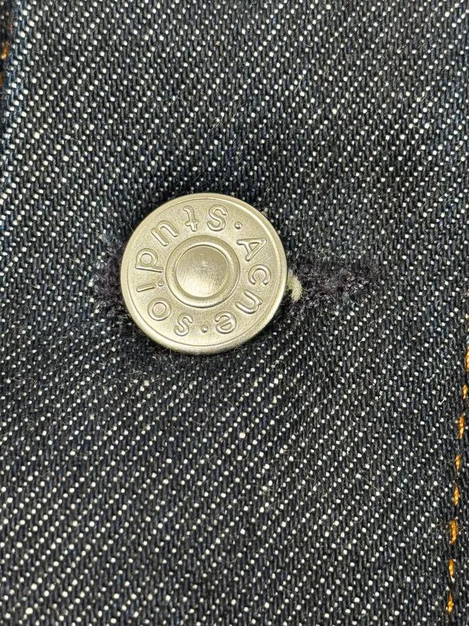 Acne Studios Acne Studios Bla Konst Pass Indigo Navy Brut Denim Jacket Size US M / EU 48-50 / 2 - 10 Thumbnail