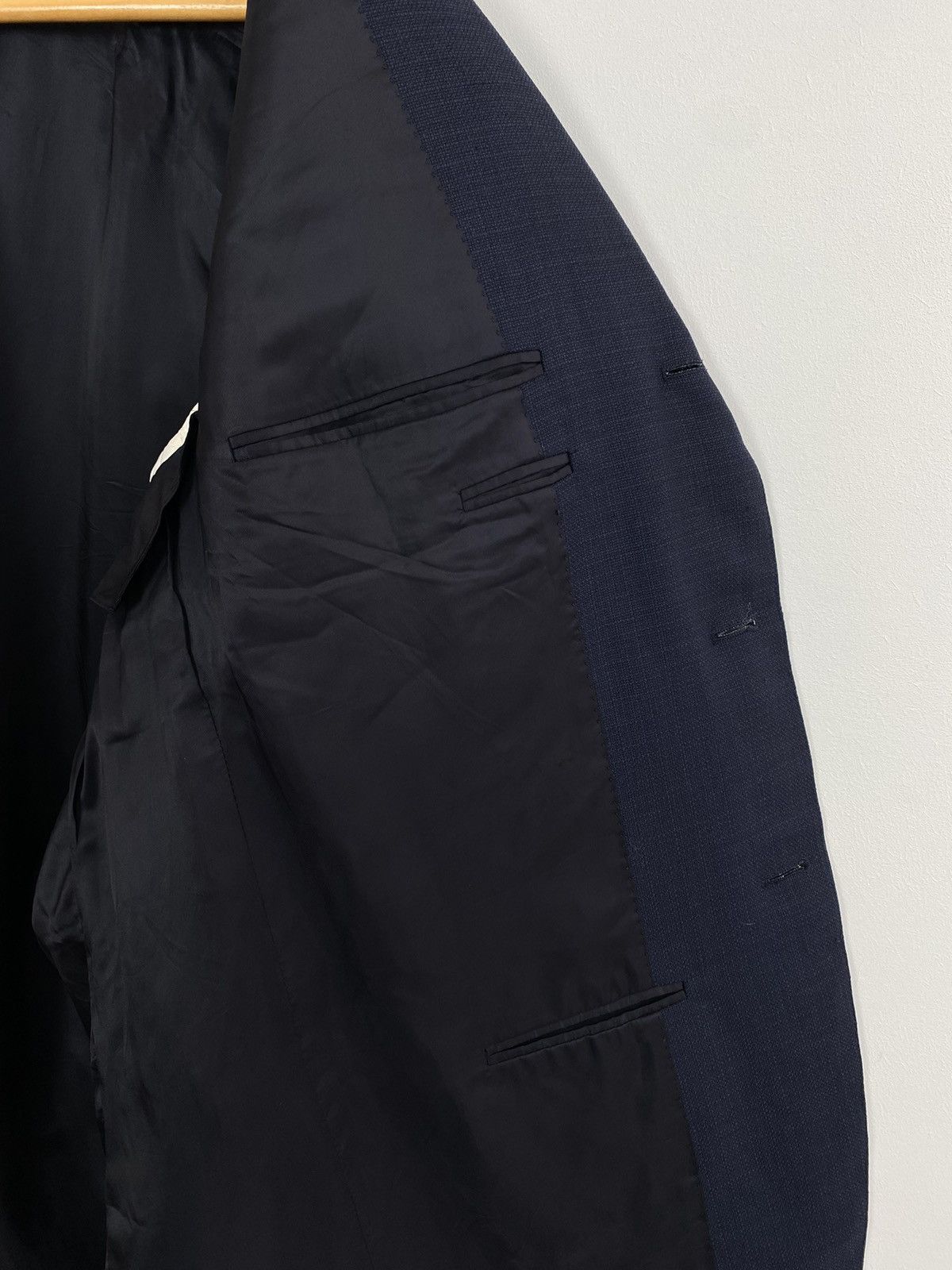 Designer Canali Pure Wool Two Buttons Blazer Jacket Men’s 56 Blue Size 54R - 12 Thumbnail