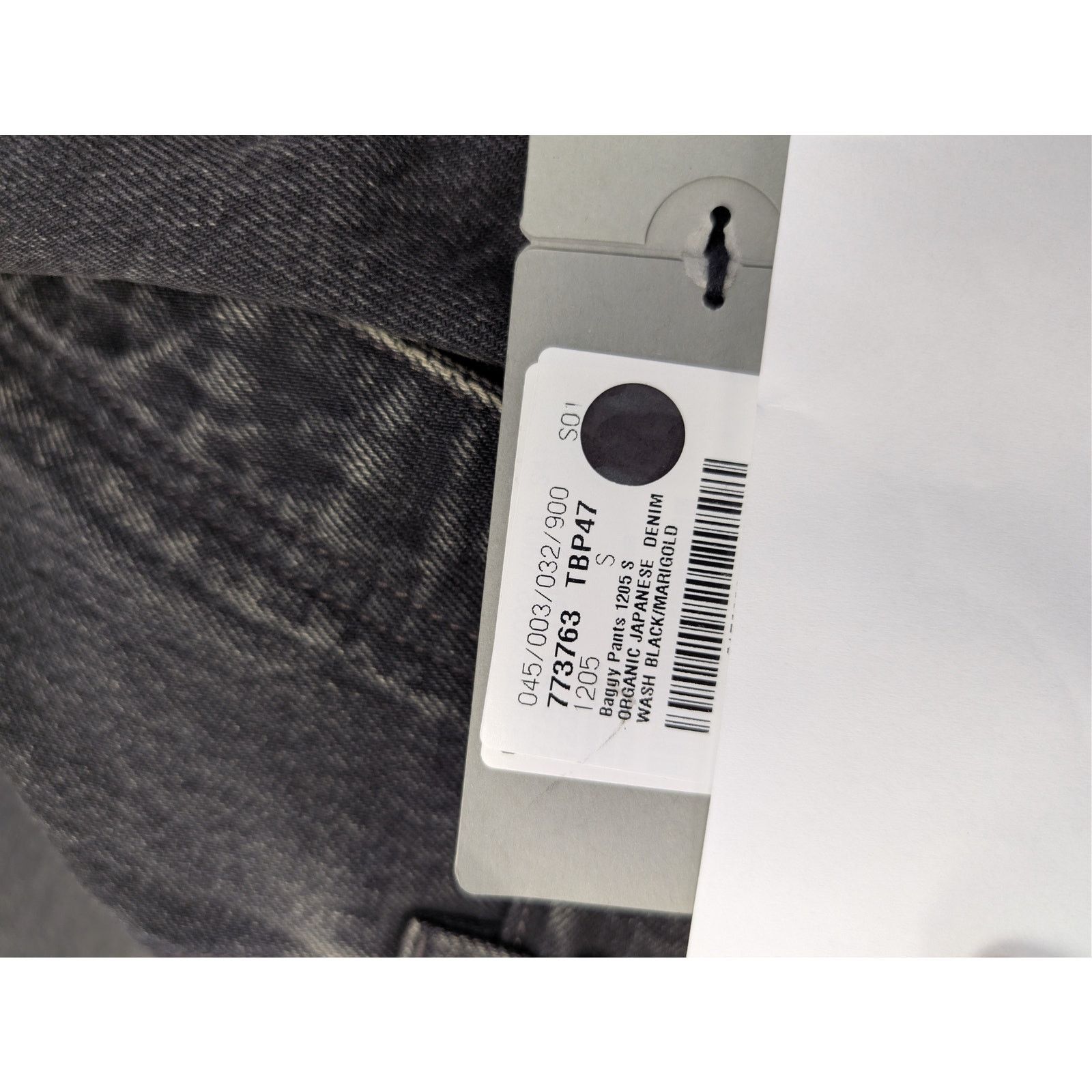 Balenciaga o1rshd1 Organic Japanese Denim Baggy Pants in Wash Black Size US 30 / EU 46 - 23 Thumbnail